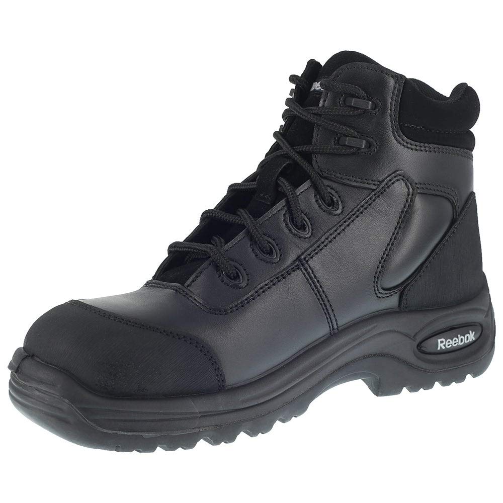 Reebok Women's Trainex Composite Toe Work Boots - Black, Size 10.5 Medium | Safety Shoes for Construction, Warehouse & Industrial Work