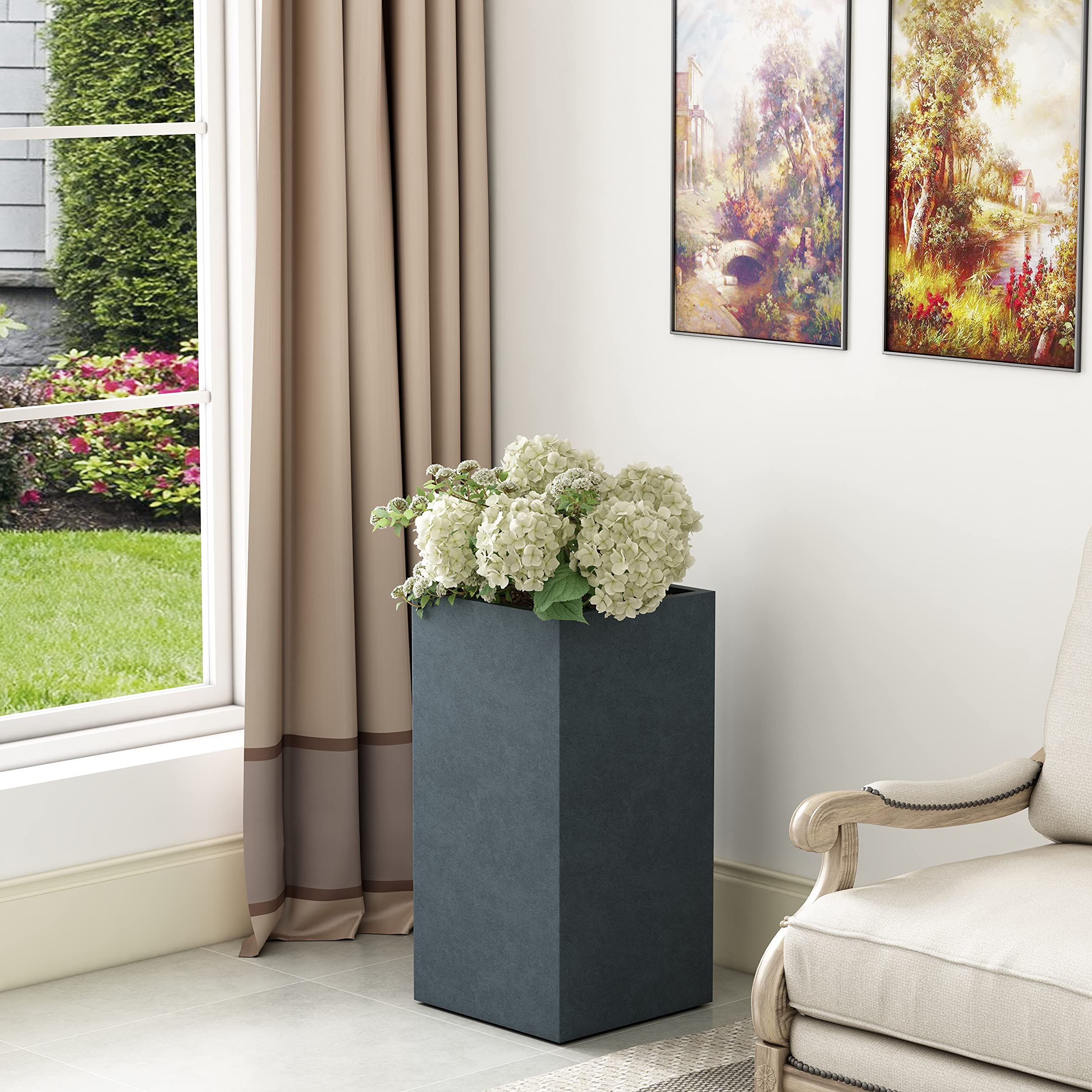 Kante AF0002C-60121 Large Lightweight Concrete Planter - 28