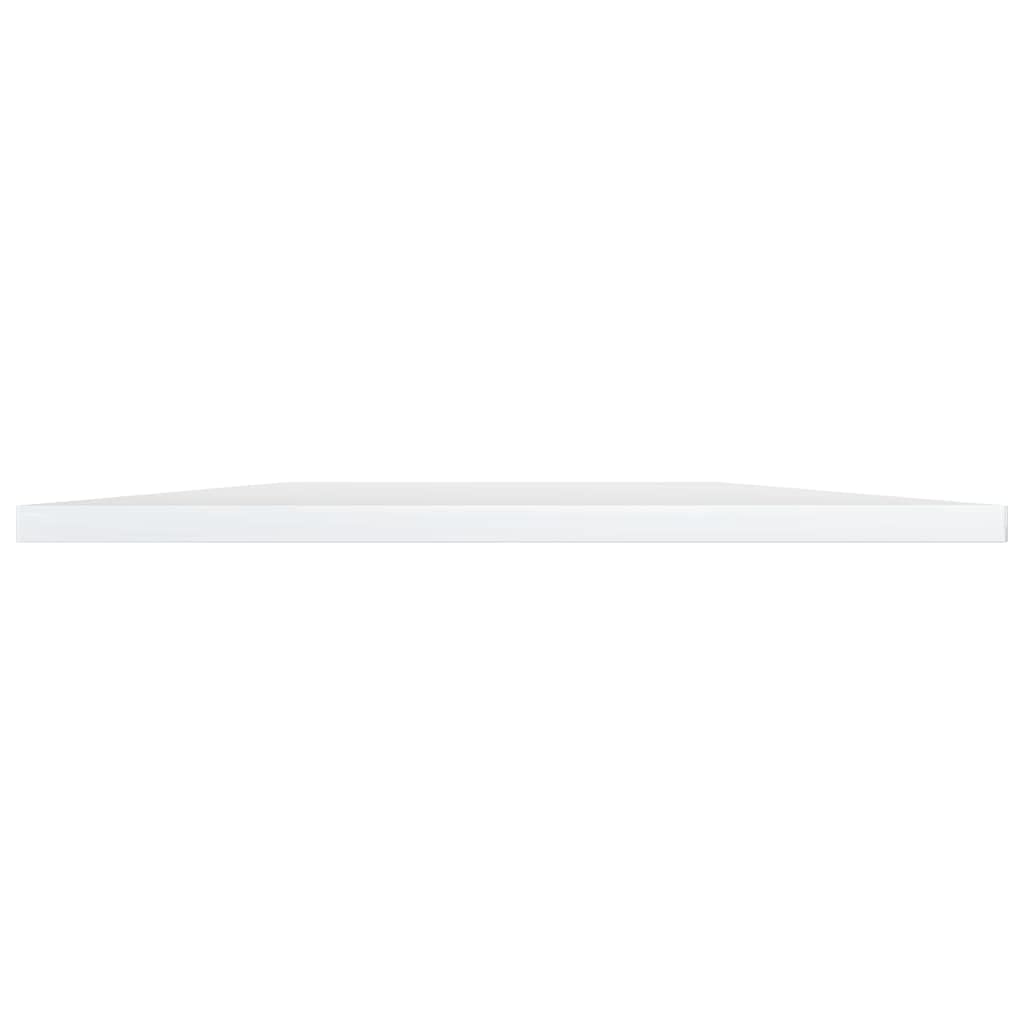 Extra Storage Space Floating Shelf - 4 Pack High Gloss White Bookshelf Boards 31.5