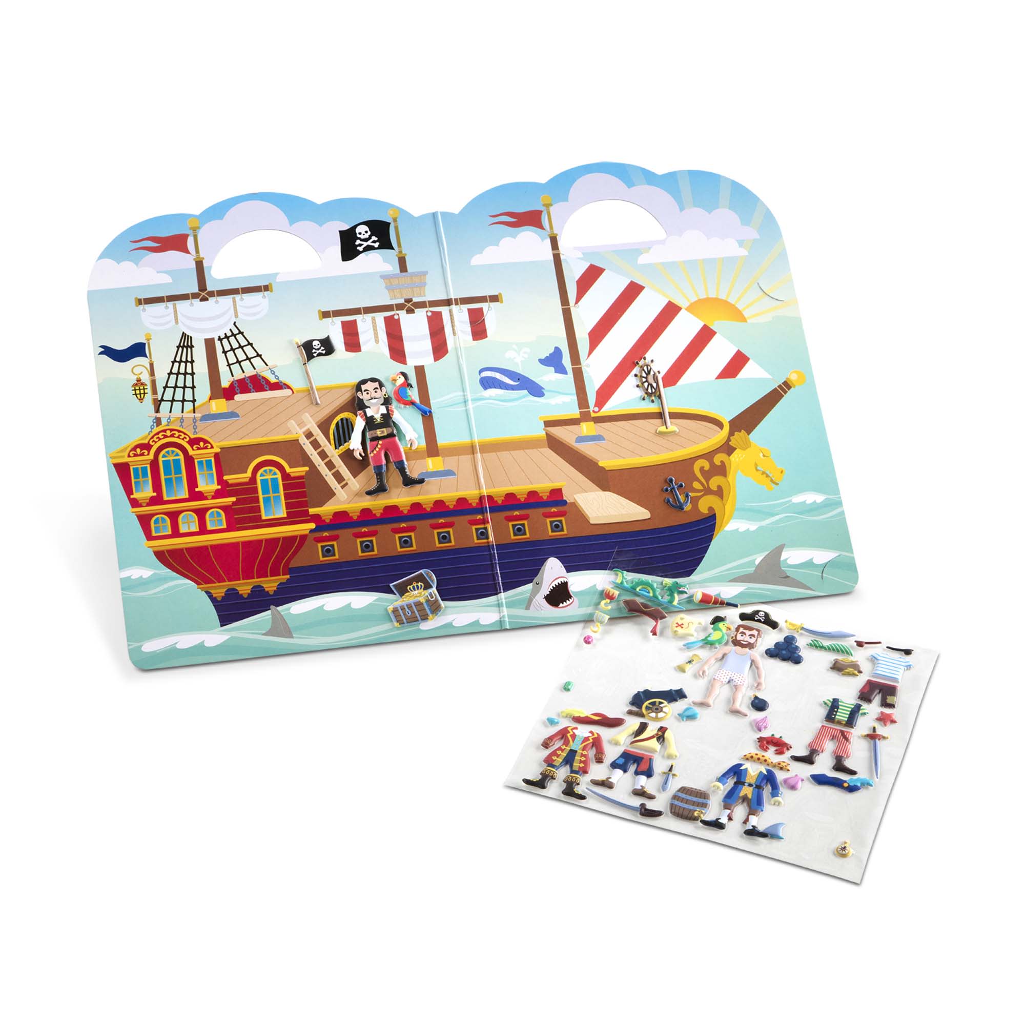 Puffy Sticker Play Set - Pirate Theme for Kids DIY Crafts, Party Favors & Scrapbooking | Fun Stickers for School Projects, Gift Wrapping & Notebook Decoration