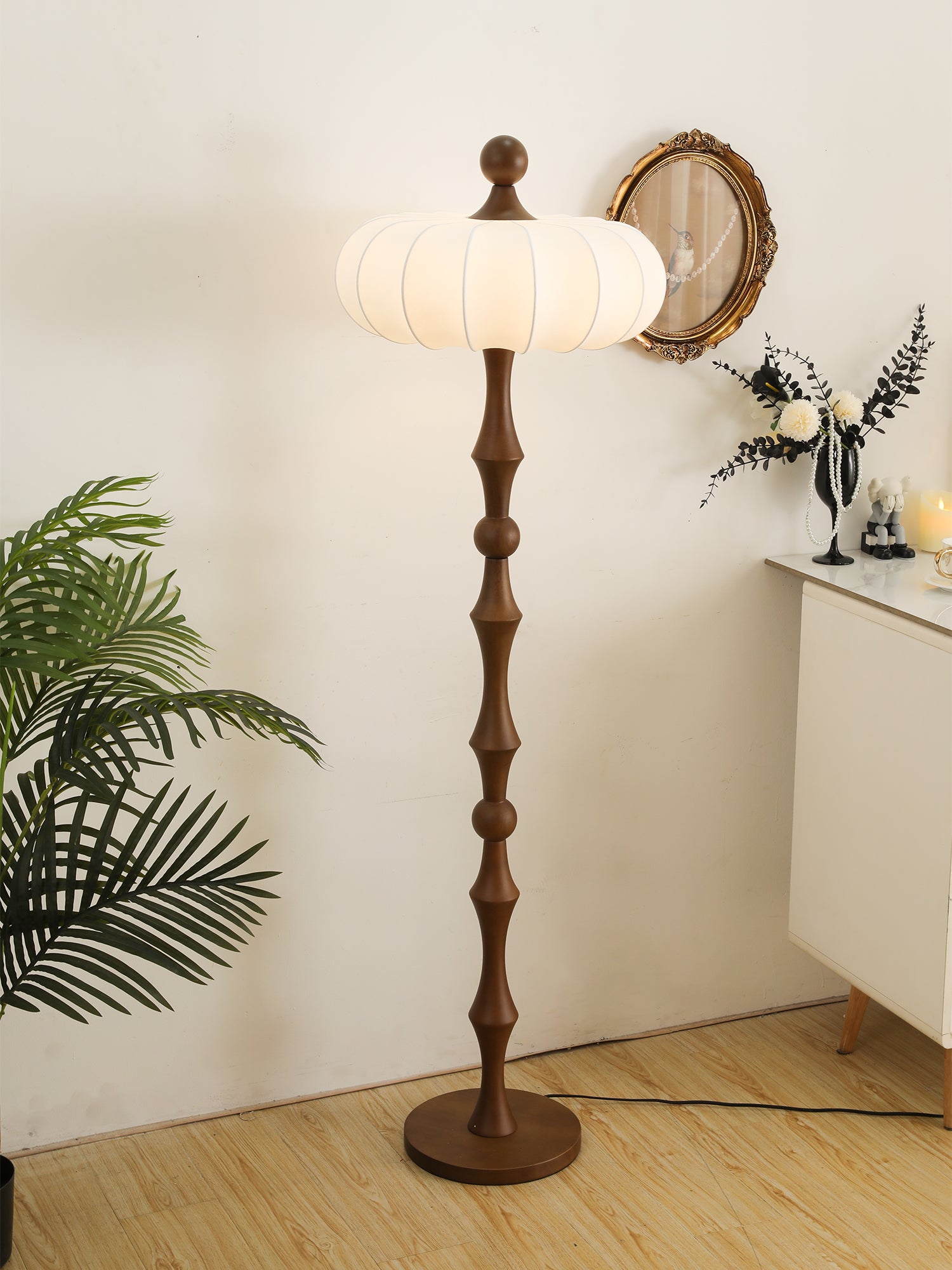 Adesso Orchard Modern Floor Lamp - Adjustable Brightness LED Standing Light for Living Room, Bedroom & Office - Warm White & Cool White Dimmable Lighting