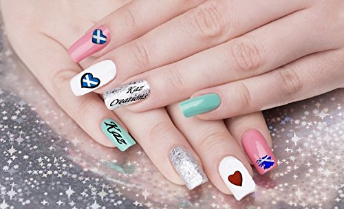 Premium Scotland Nail Art Decals - Celtic Design Stickers for DIY Manicure - Perfect for St. Patrick's Day, Scottish Weddings & Festival Nail Decorations