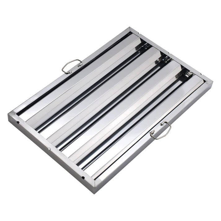Winco 16x25 Stainless Steel Exhaust Hood Filter - Commercial Kitchen Grease Filter for Range Hoods, Ventilation Systems & Restaurant Equipment