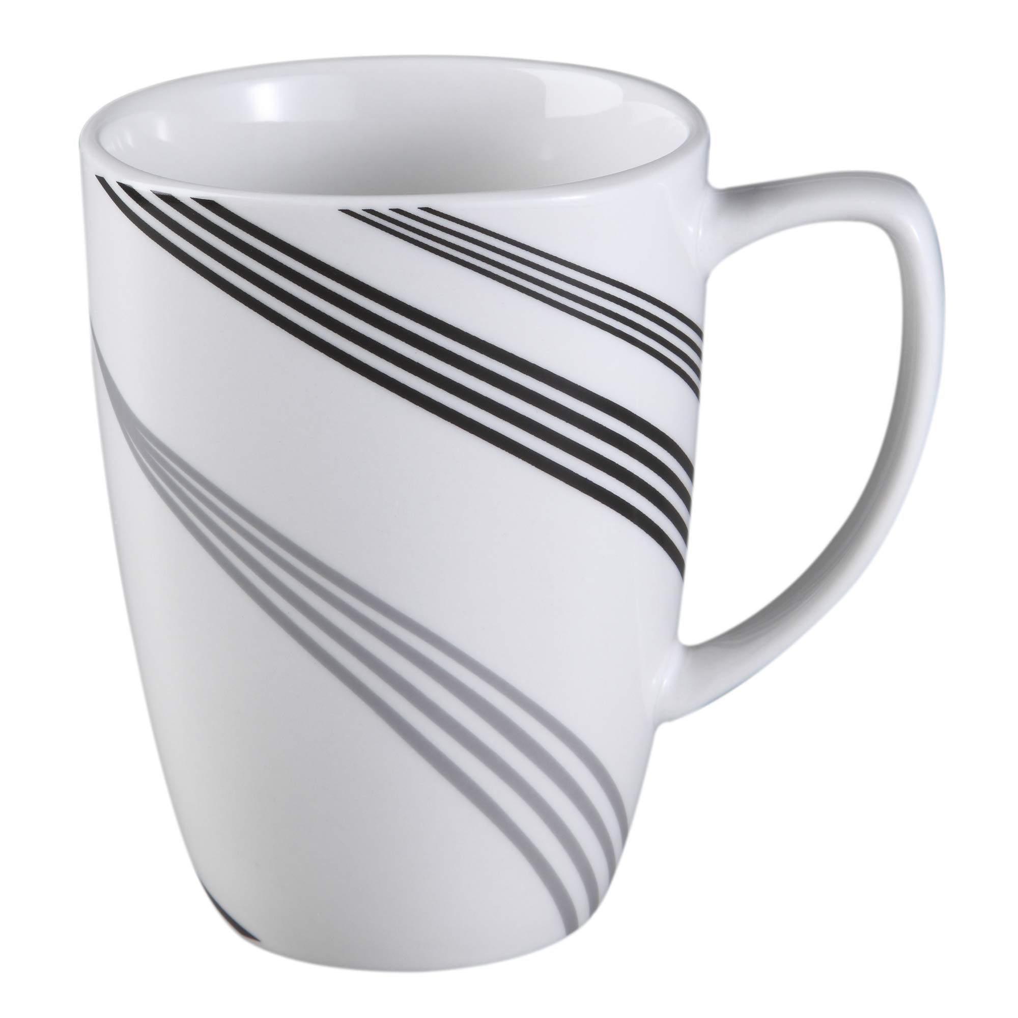 Corelle Boutique Square Urban Arc 16-Piece Dinnerware Set, Service for 4 - Modern Square Plates, Bowls & Mugs - Durable Chip-Resistant Dishware for Everyday Use, Family Dinners & Entertaining Guests