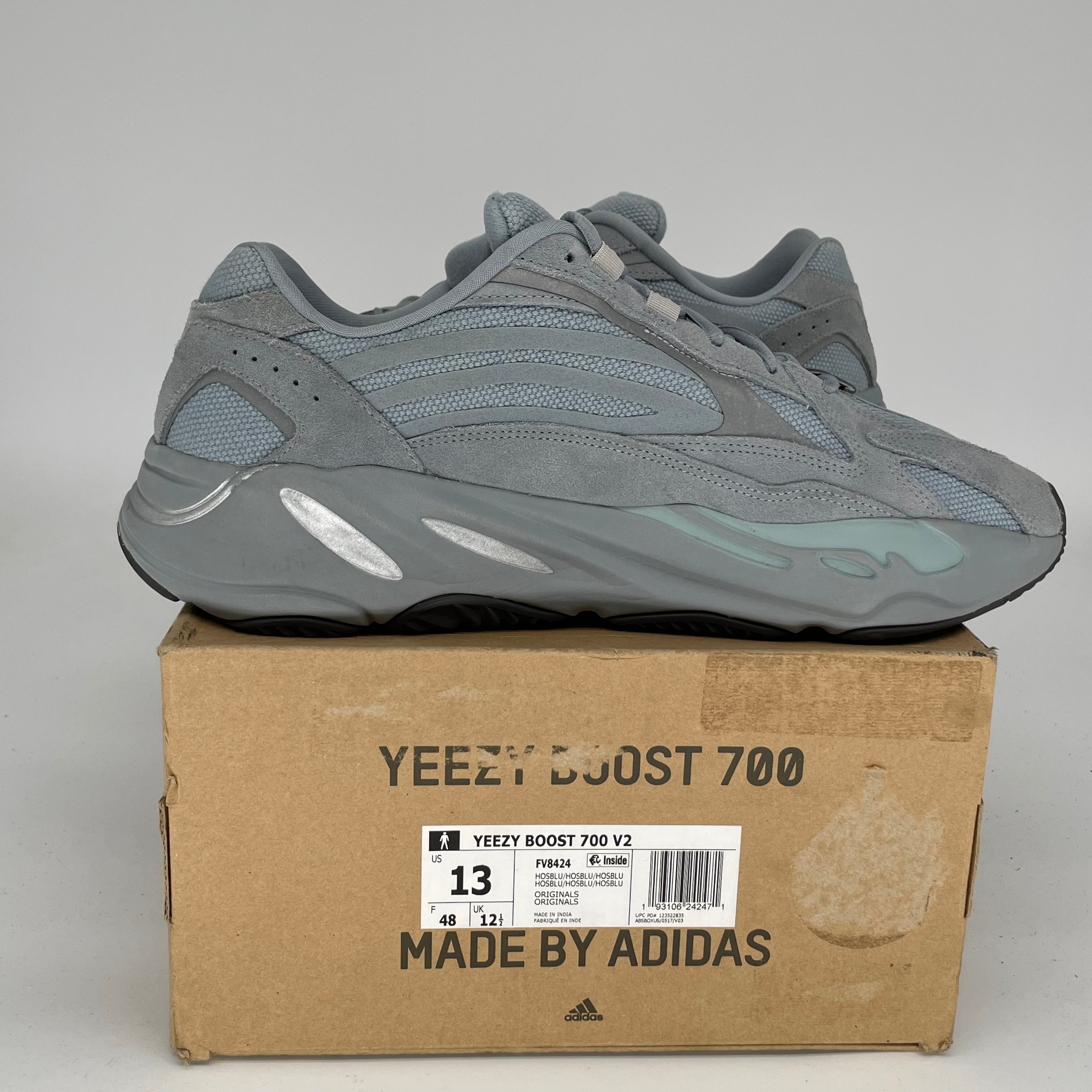 Adidas Yeezy Boost 700 V2 'Hospital Blue' Men's Sneakers - Size 13 (FV8424) | Comfortable Running Shoes for Casual Wear & Street Style Fashion