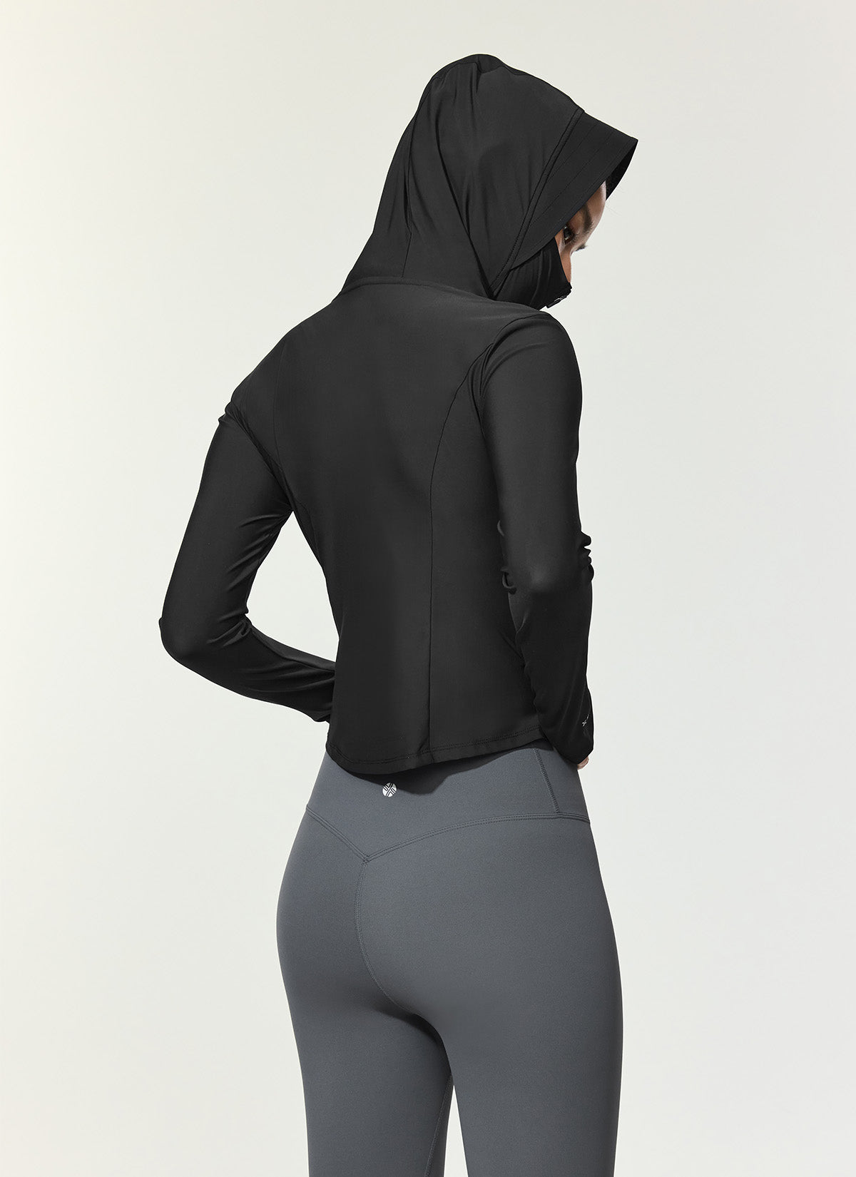 Lightweight Cooling Slim Fit Crop Hoodie Jacket for Women - Breathable Summer Workout & Casual Wear