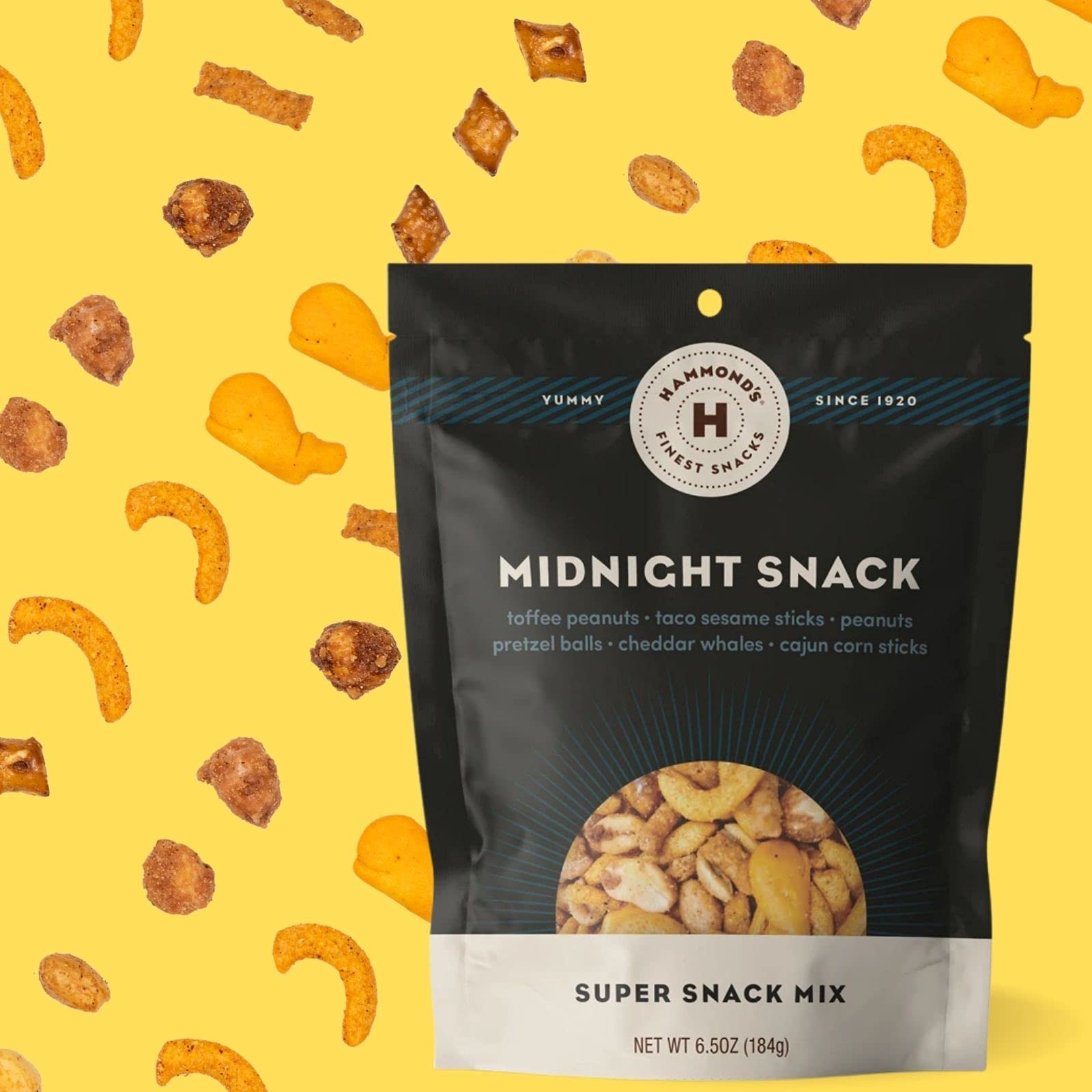 Hammond’s Candies Snack Mix Gift Box - Variety Pack, 8 Oz (Pack of 9) | Sweet, Salty & Cheesy Trail Mix | Handmade in Small Batches in USA | Perfect for Gifts, Parties & Office Snacks