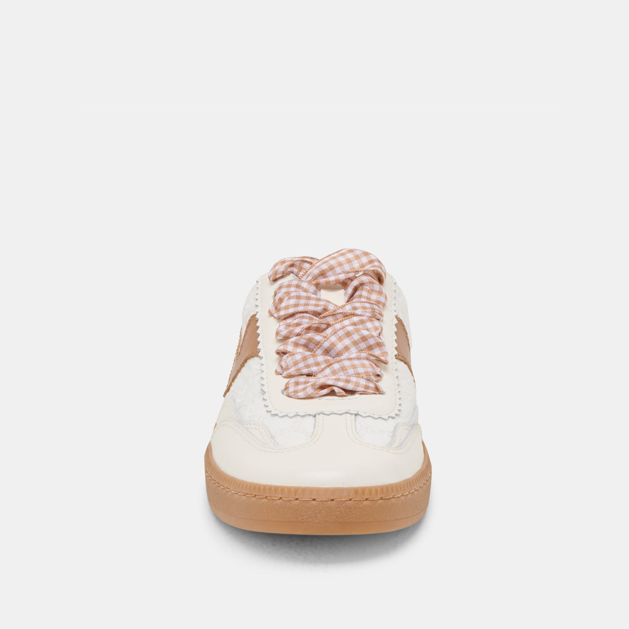 White & Pink Notice Slide Sneakers with Eyelet Design - Comfortable Casual Shoes for Women, Walking, Gym, and Everyday Wear