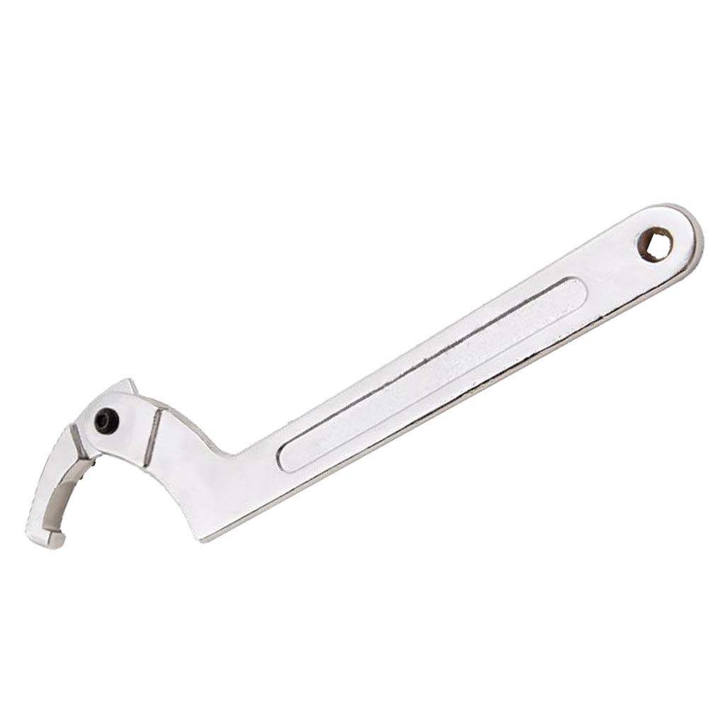 8-Piece Heavy Duty Chrome Vanadium Adjustable Hook Wrench Set - 32mm to 76mm Square Head - Ideal for Automotive, Plumbing & DIY Home Repairs