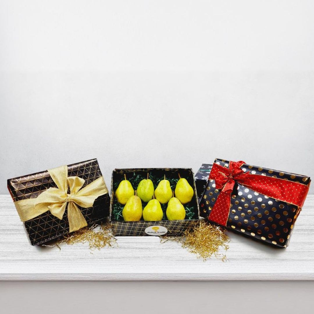 Dolce Frutti Bartlett Pears - Fresh 3 lb Box | Premium Gift Packaging | Perfect Holiday, Birthday & Anniversary Gift | Great for Get Well Soon & Sympathy Presents | Ideal for Fruit Baskets, Desserts & Healthy Snacking