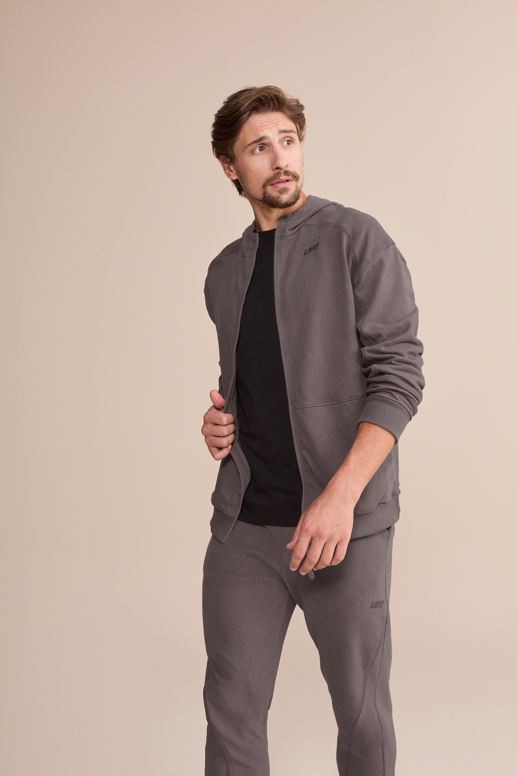 Men's Rino Stone Knit Jacket - Lightweight Stylish Outdoor Jacket for Hiking, Travel & Casual Wear