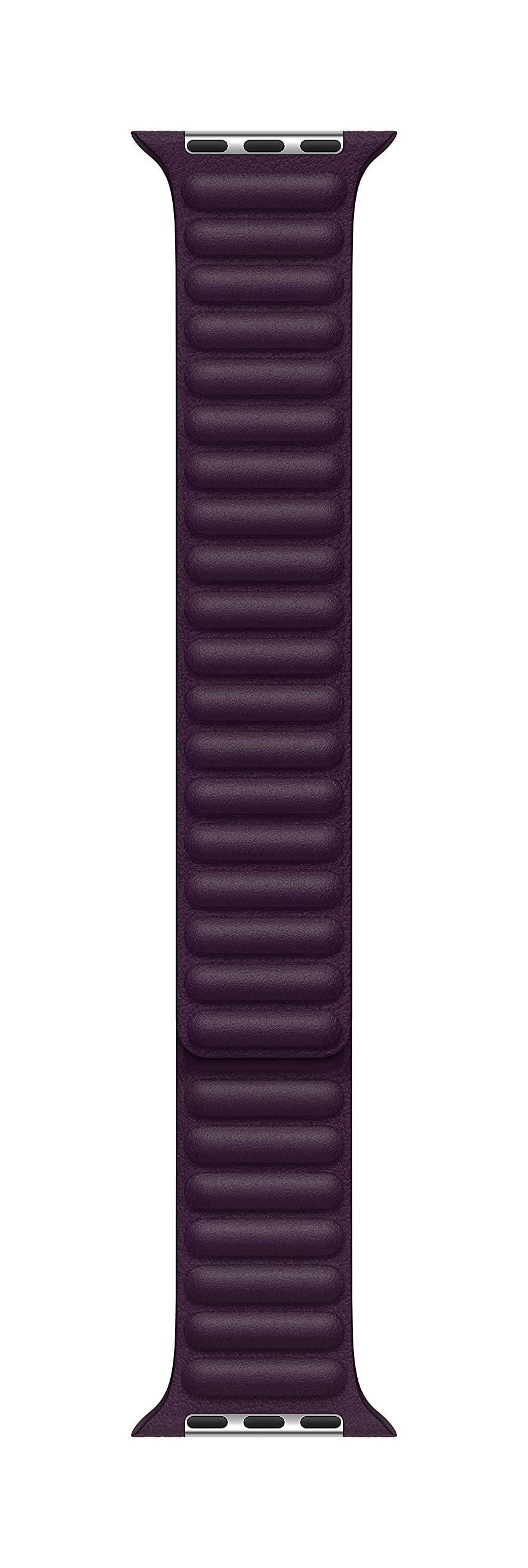 Apple Watch Band 45mm Leather Link Strap - Genuine Leather, Dark Cherry, Medium/Large Size - Compatible with Apple Watch Series 9/8/7/6/SE - Perfect for Business, Office & Formal Occasions