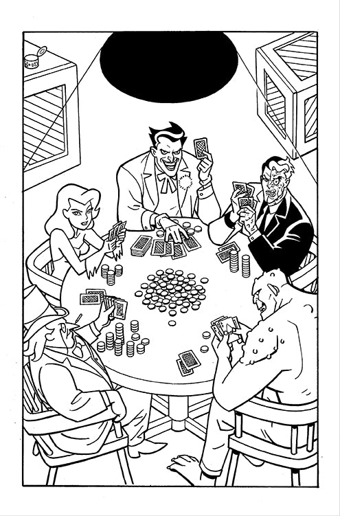 Batman The Animated Series Coloring Book for Adults & Kids - DC Comics Superhero Art Therapy & Stress Relief - Perfect for Gifts, Relaxation & Fan Collections