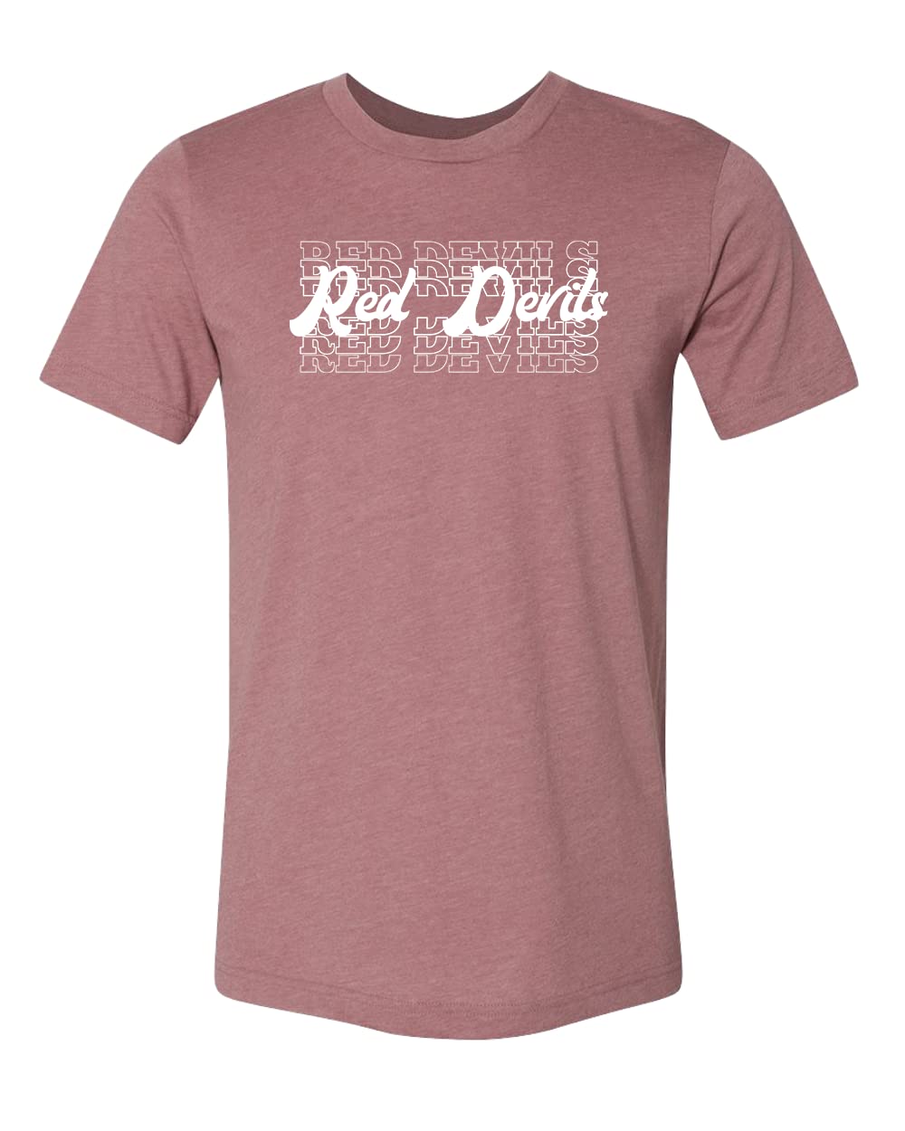 Official Red Devils Team Mascot Shirt - Fan Apparel & School Spirit Wear for Football Games, Pep Rallies & Sports Events