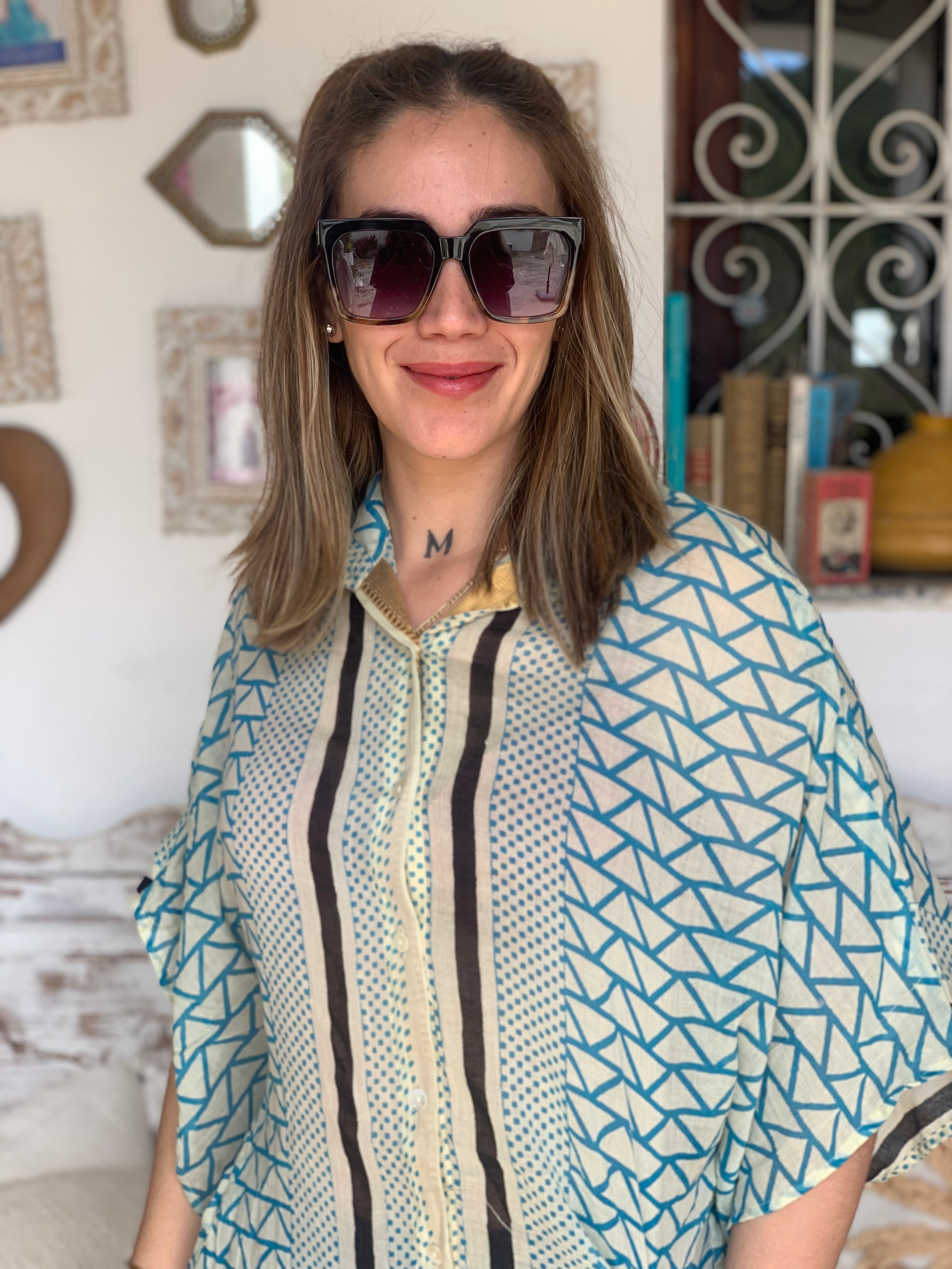 Stylish Women's Beach Kaftan Maxi Dress - Flowy Freddy Cover Up for Summer Vacations, Pool Parties & Boho Outfits