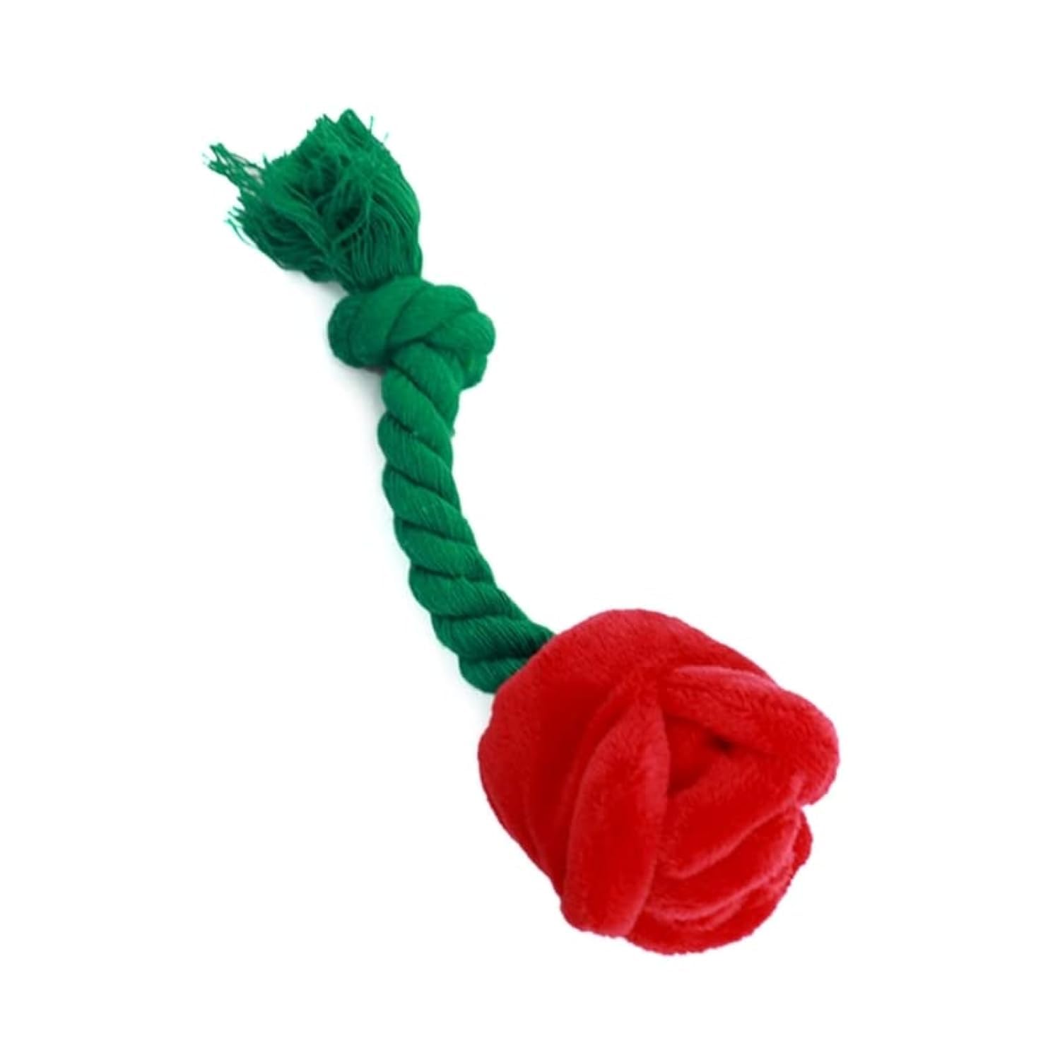 **Soft Plush Rose Flower Dog Chew Toy with Squeaker - Interactive Teething Toy for Puppies & Dogs - Promotes Dental Health & Reduces Anxiety - Perfect for Playtime, Training & Cuddling**