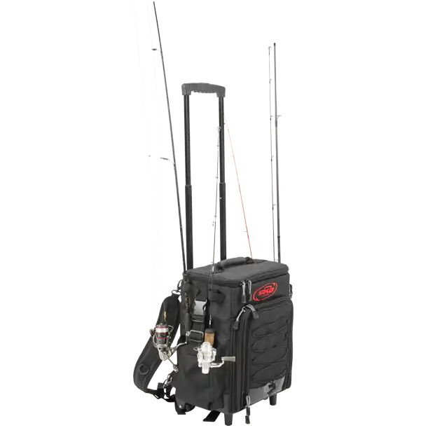 SKB 7600 Tak Pak Rolling Tackle Bag - Waterproof Fishing Gear Storage with Wheels for Easy Transport - Perfect for Saltwater & Freshwater Anglers, Boat Fishing Trips, and Beach Outings