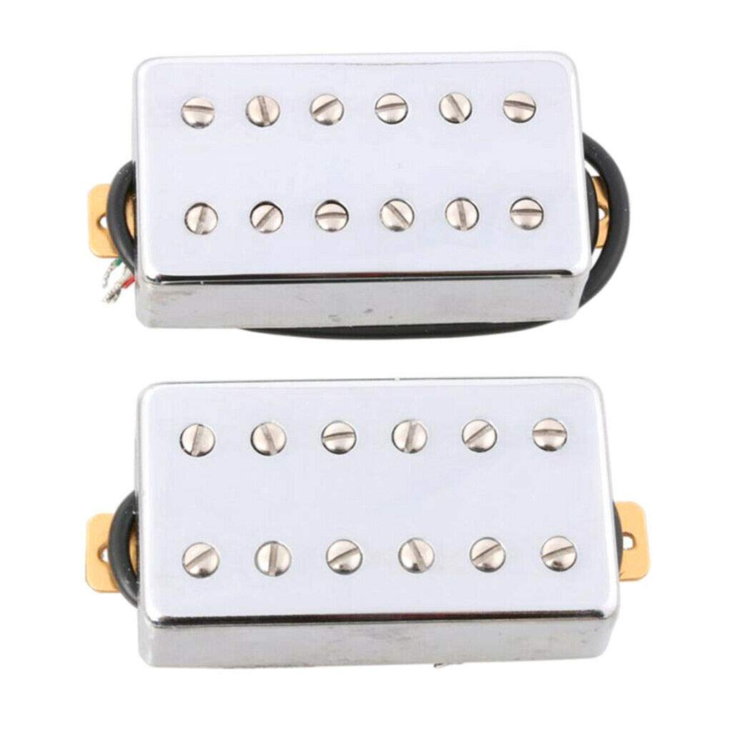 Dual Rail Guitar Bridge Pickup - 2pcs 5-Wire Humbucker for LP Electric Guitar | High Output & Smooth Tone | Perfect for Rock, Metal & Blues Performances