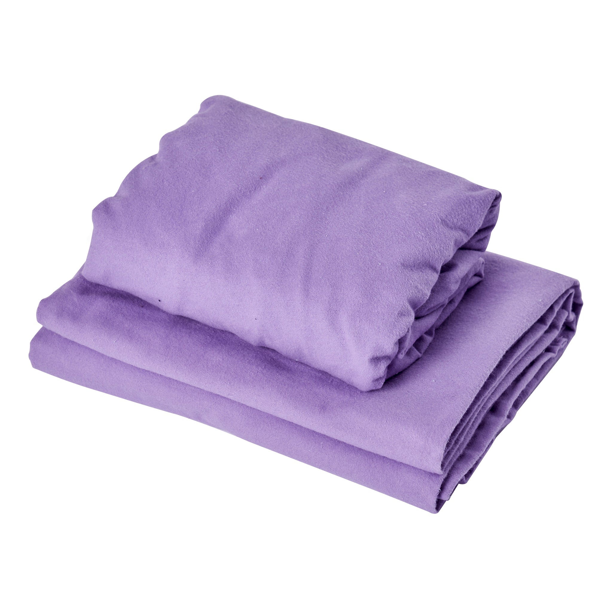 Premium Cotton Flannel Massage Sheets Set (3-Piece) - Soft Spa Table Cover for Salon & Home Use - Includes Table Cover, Face Cushion Cover & Sheet - Purple - Perfect for Massage Therapy, Facial Treatments & Relaxation