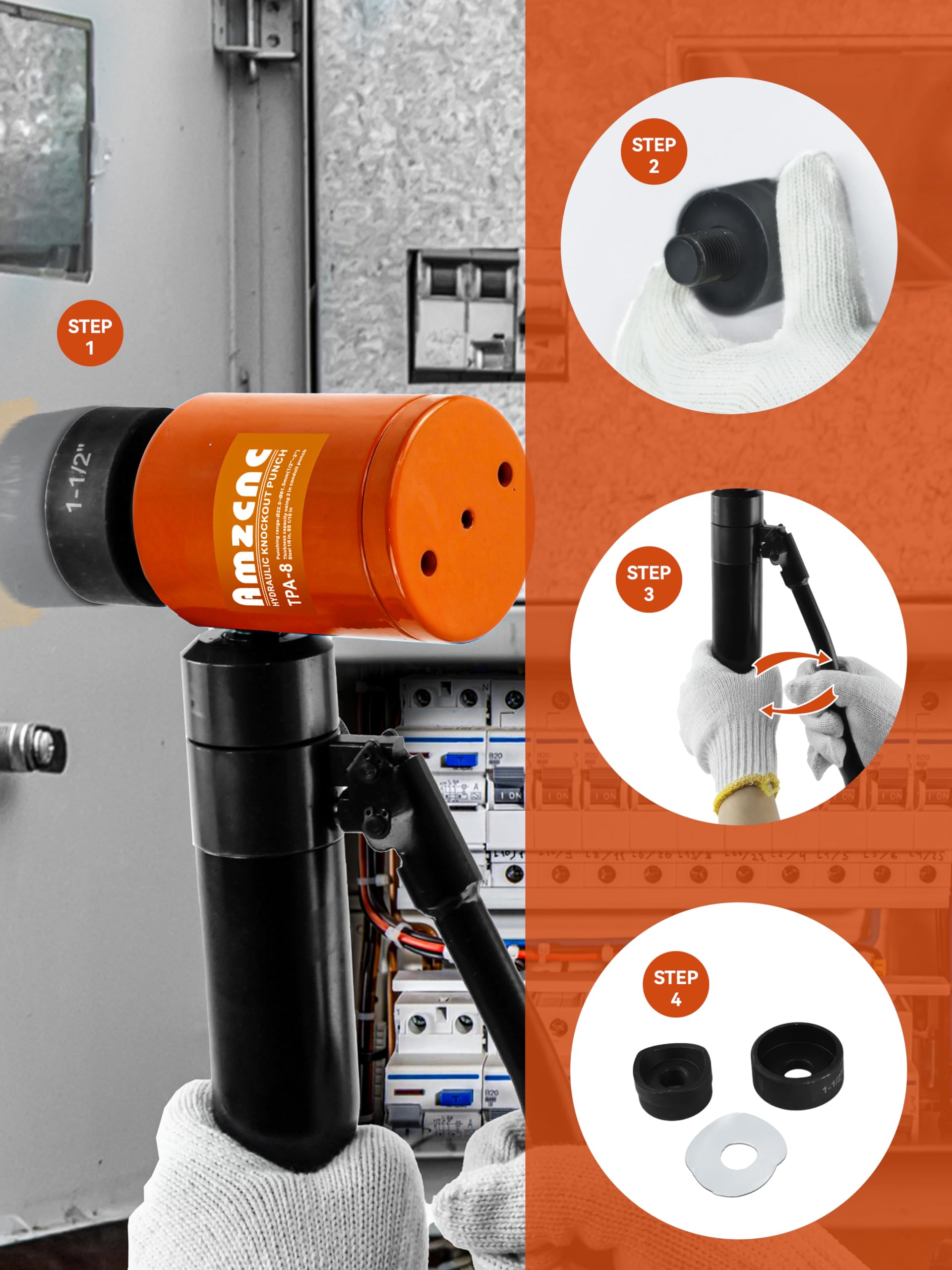**Hydraulic Knockout Punch Kit 1/2