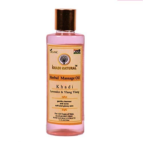 Khadi Natural Herbal Massage Oil for Men & Women - 210ml | Relaxing Aromatherapy & Muscle Relief | Perfect for Couples Massage, Spa Days & Self-Care Routines