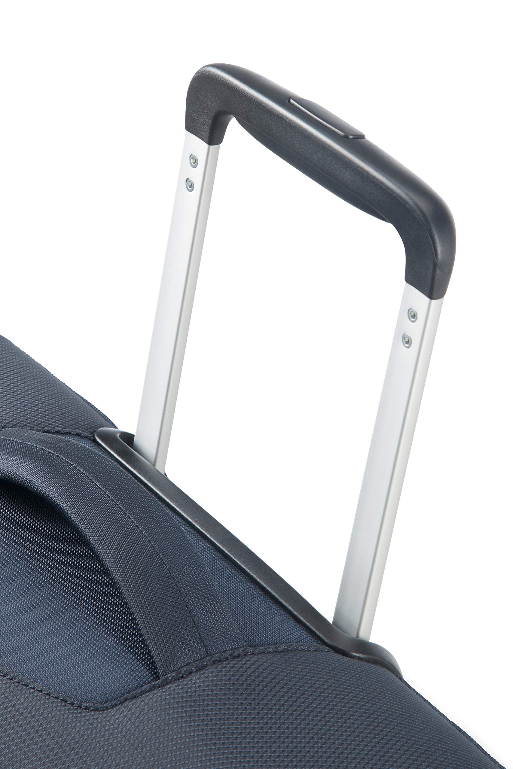 American Tourister Summerfunk 21.6 Inch Carry On Luggage - 55cm Lightweight Hardside Spinner Suitcase with 4 Wheels, Navy Blue Travel Bag for Weekend Getaways & Business Trips