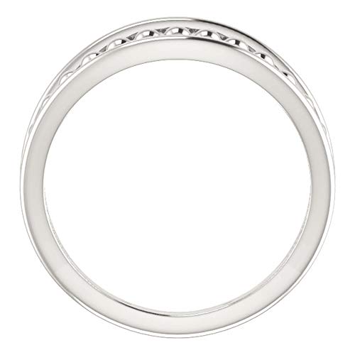 Elegant Sterling Silver Negative Space Beaded Ring - Dainty Stackable Jewelry for Women | Perfect for Everyday Wear, Gift Giving & Special Occasions