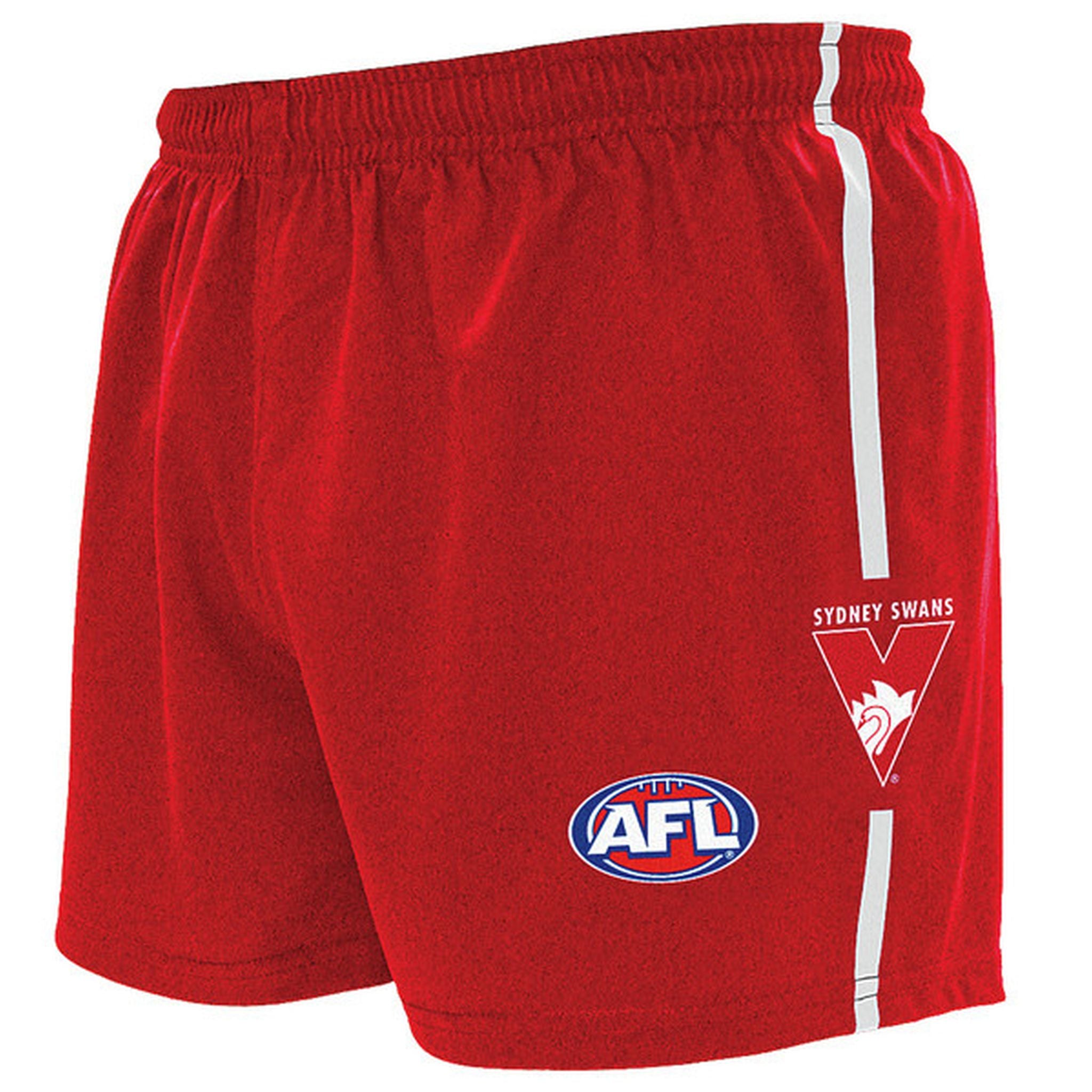 Burley Sekem Sydney Swans AFL Replica Men's Football Shorts - Comfortable & Durable for Training & Match Play