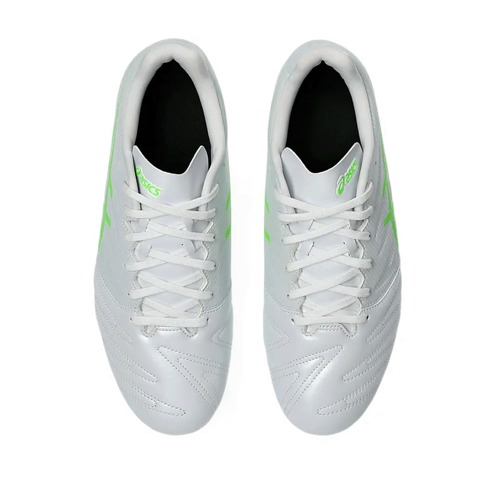 ASICS Ultrezza Club 3 FG Soccer Cleats - White/Green Gecko - Firm Ground Football Shoes for Men - Perfect for Training & Match Play