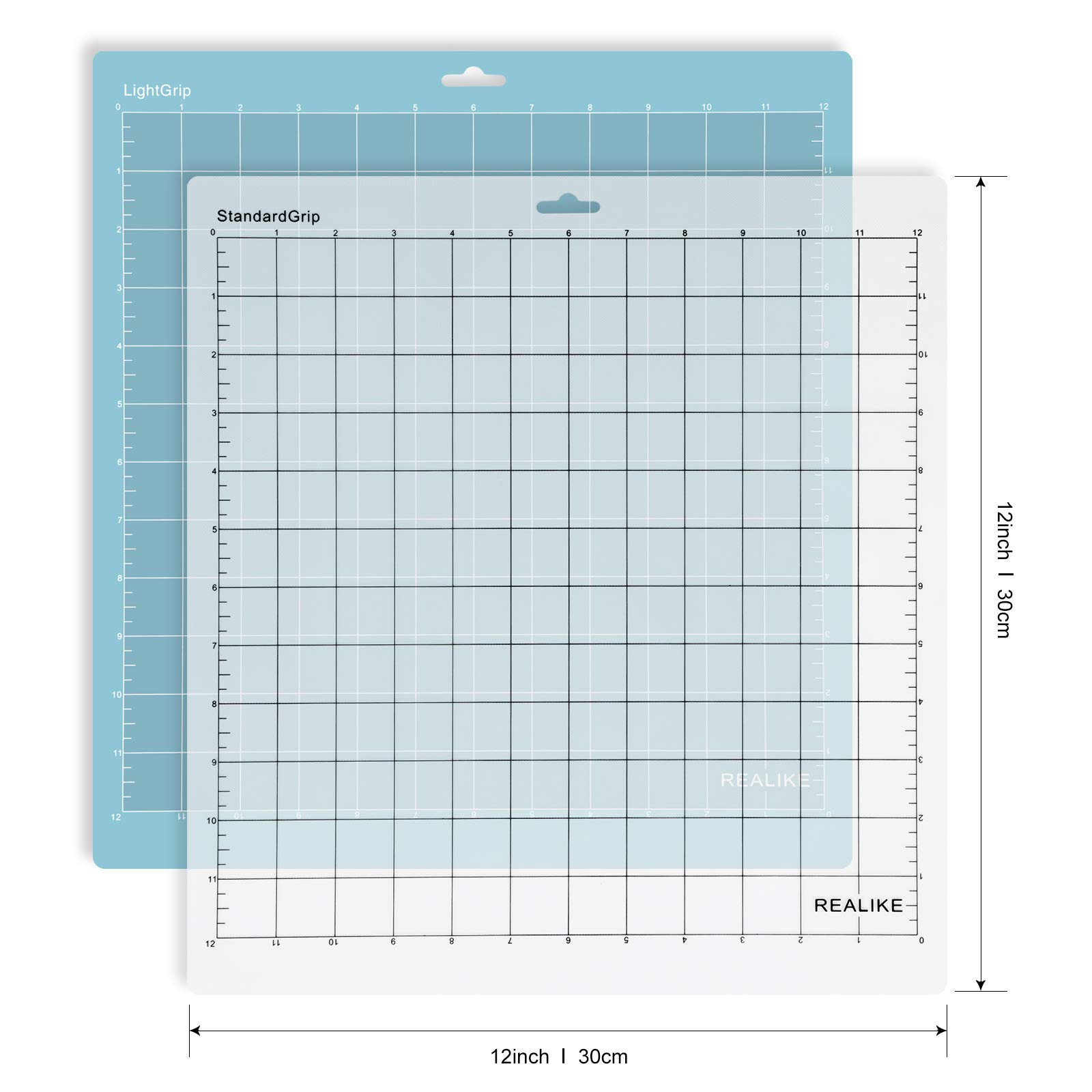 REALIKE 12x12 Inch Self-Healing Cutting Mat - 6 Pack Replacement Mats for Cricut Maker 3, Maker, Explore 3, Air 2, Air & One - Perfect for Vinyl, Paper, Fabric & Craft Projects