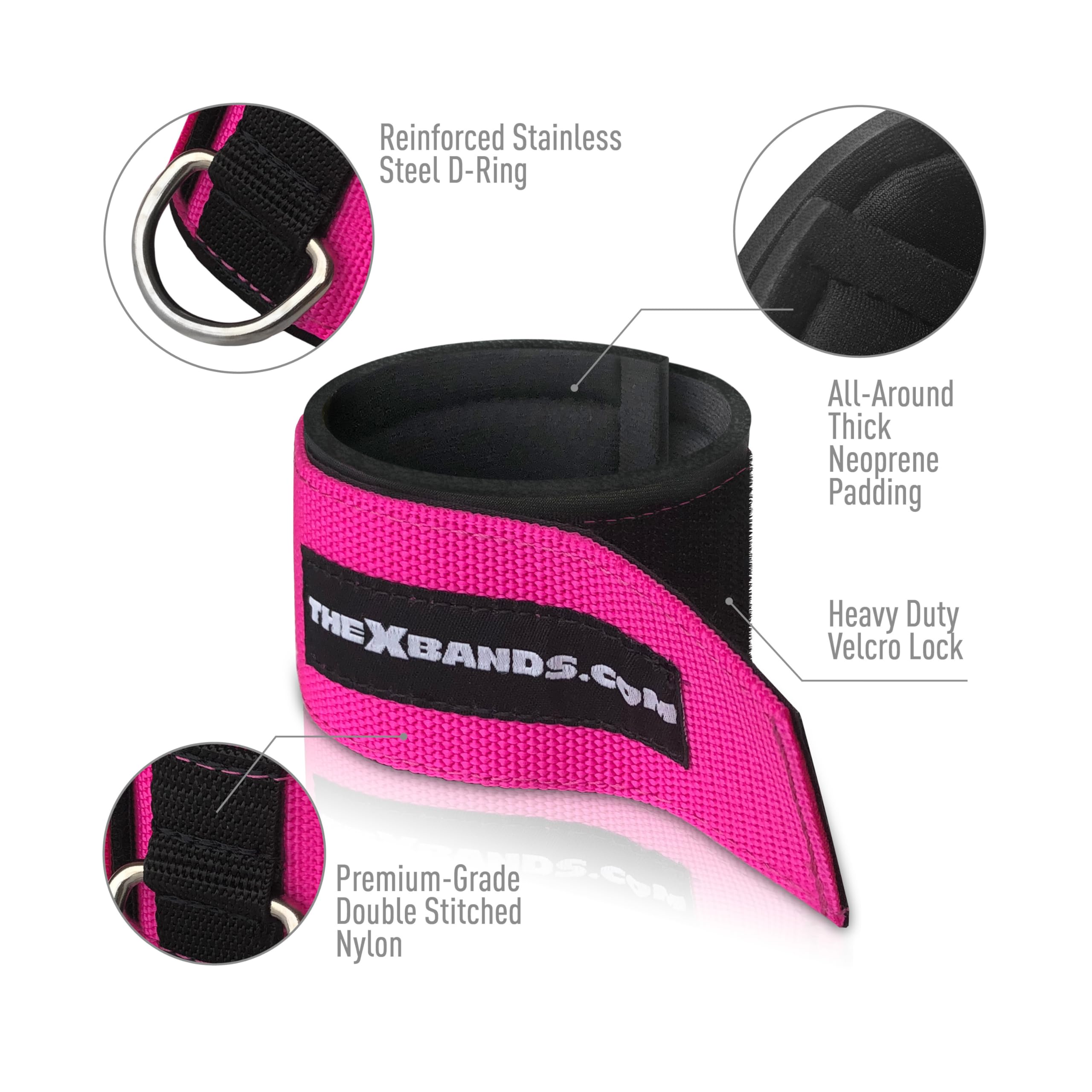 Premium Gym Cable Attachments - Heavy Duty X Bands for Home & Commercial Fitness Equipment - CrossFit, Strength Training & Cable Machine Workouts - Ideal for Home Gyms, Functional Training & Pulley Systems