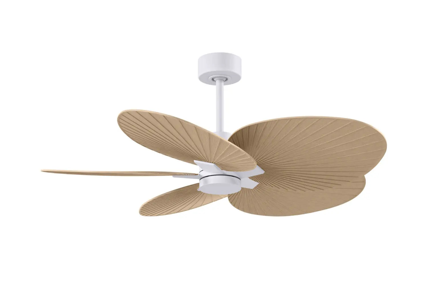 Alessandra Tropical Leaf Design Handheld Fan - Portable Cooling Fan for Summer, Travel, Beach, and Outdoor Activities