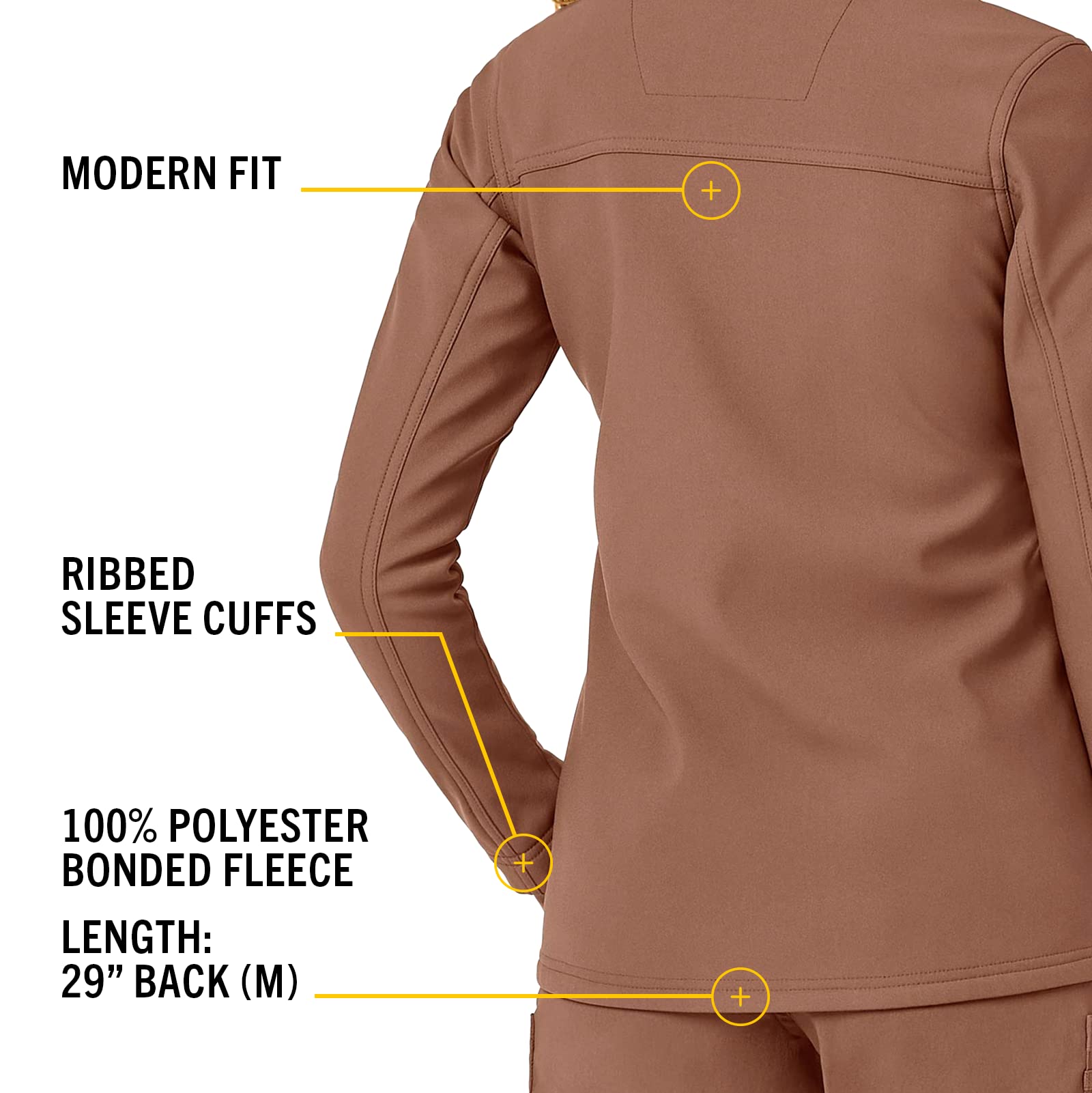 Carhartt Women's Rugged Flex Bonded Fleece Jacket - Warm Winter Workwear for Outdoor Activities, Hiking & Construction Jobs
