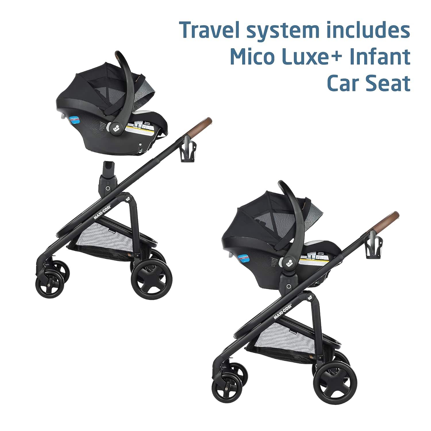 Maxi Cosi Tayla Max 5-in-1 Convertible Travel System Stroller with Car Seat - Lightweight Baby Stroller for Newborn to Toddler | Perfect for Travel, Shopping & Daily Walks