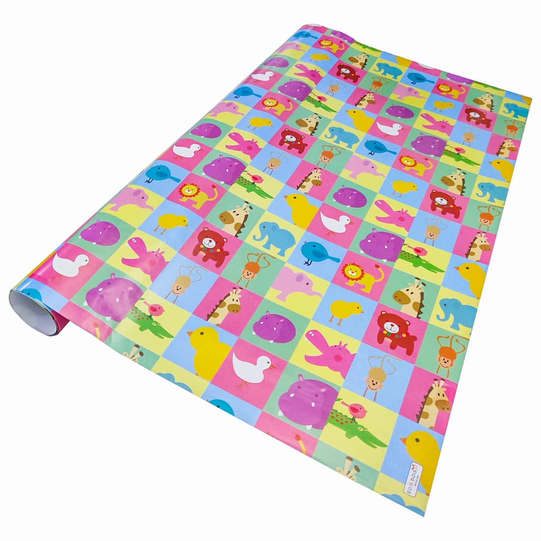 BonZeal 20-Sheet Multicolor Animal Print Gift Wrapping Paper Roll - Perfect for Birthday, Christmas, and Holiday Presents