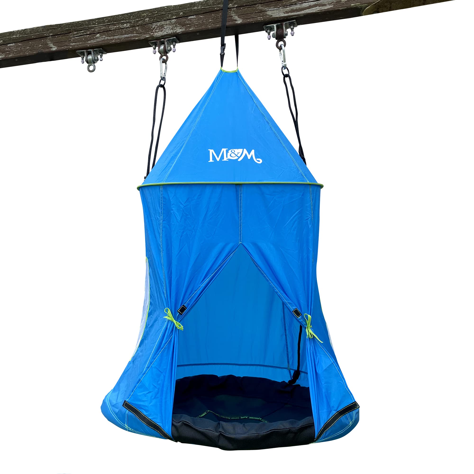 Big Top Tent Swing Accessory for Outdoor Play - Blue Canopy Replacement Part for Kids Playground & Backyard Fun | M&M Sales Enterprises