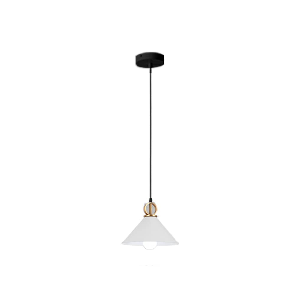 DOZAMI Minimalist Industrial Pendant Light - Adjustable Height Retro Farmhouse Chandelier with Metal Shade for Dining Room, Kitchen Island, Living Room & Bedroom Decor