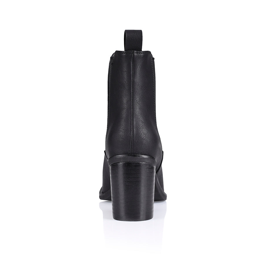 Samantha Women's Chelsea Boots Black Soft Leather Ankle Boots for Casual Wear & Outdoor Walking
