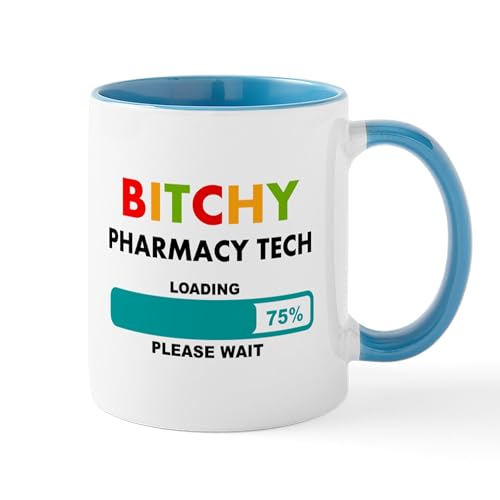 White/Blue Inside - PHARMACY TECH 2 Mugs