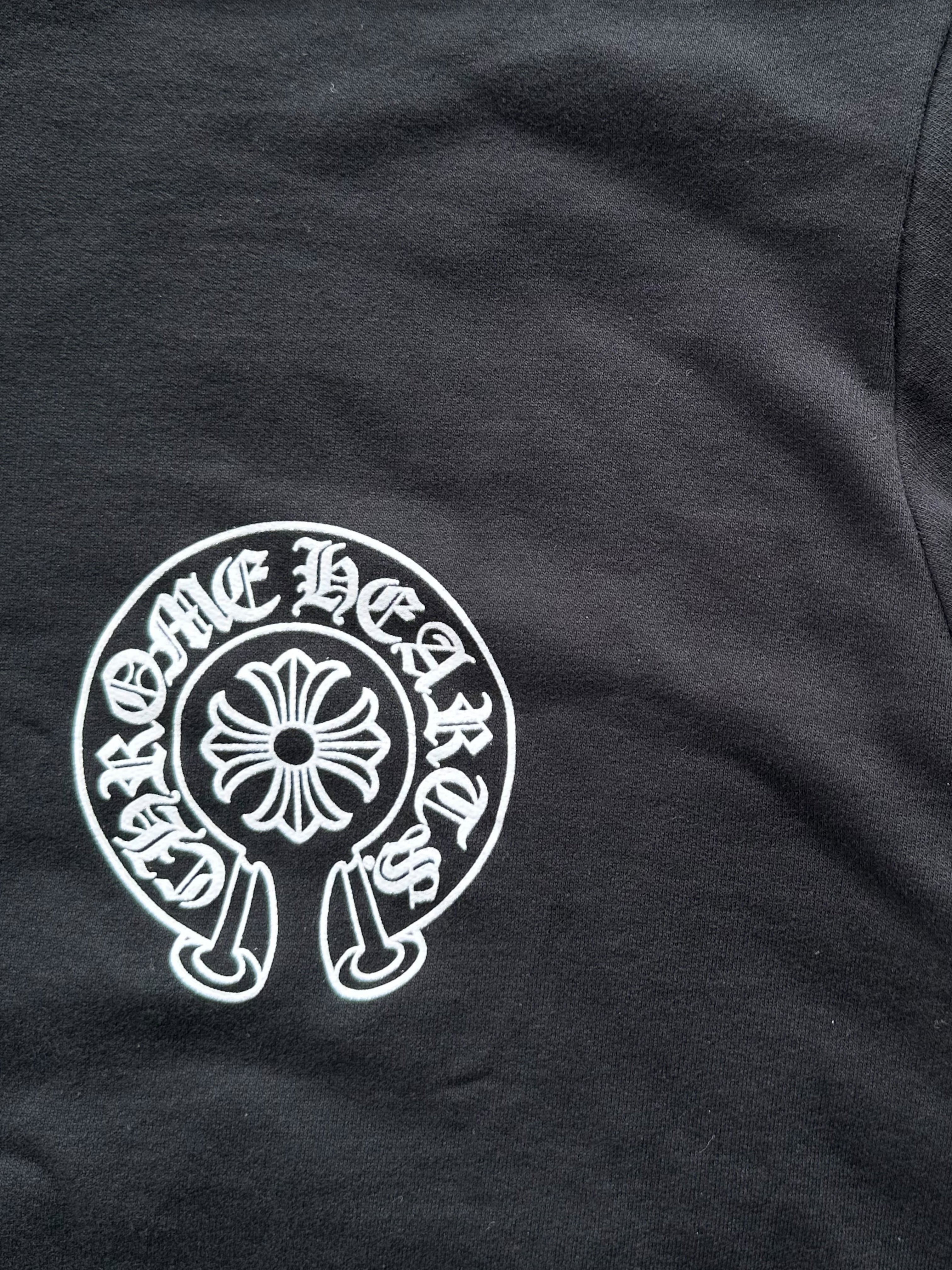 Chrome Hearts Black & White Miami Horseshoe Logo Hoodie - Stylish Streetwear for Men & Women | Perfect for Casual Outfits, Urban Fashion, and Everyday Wear