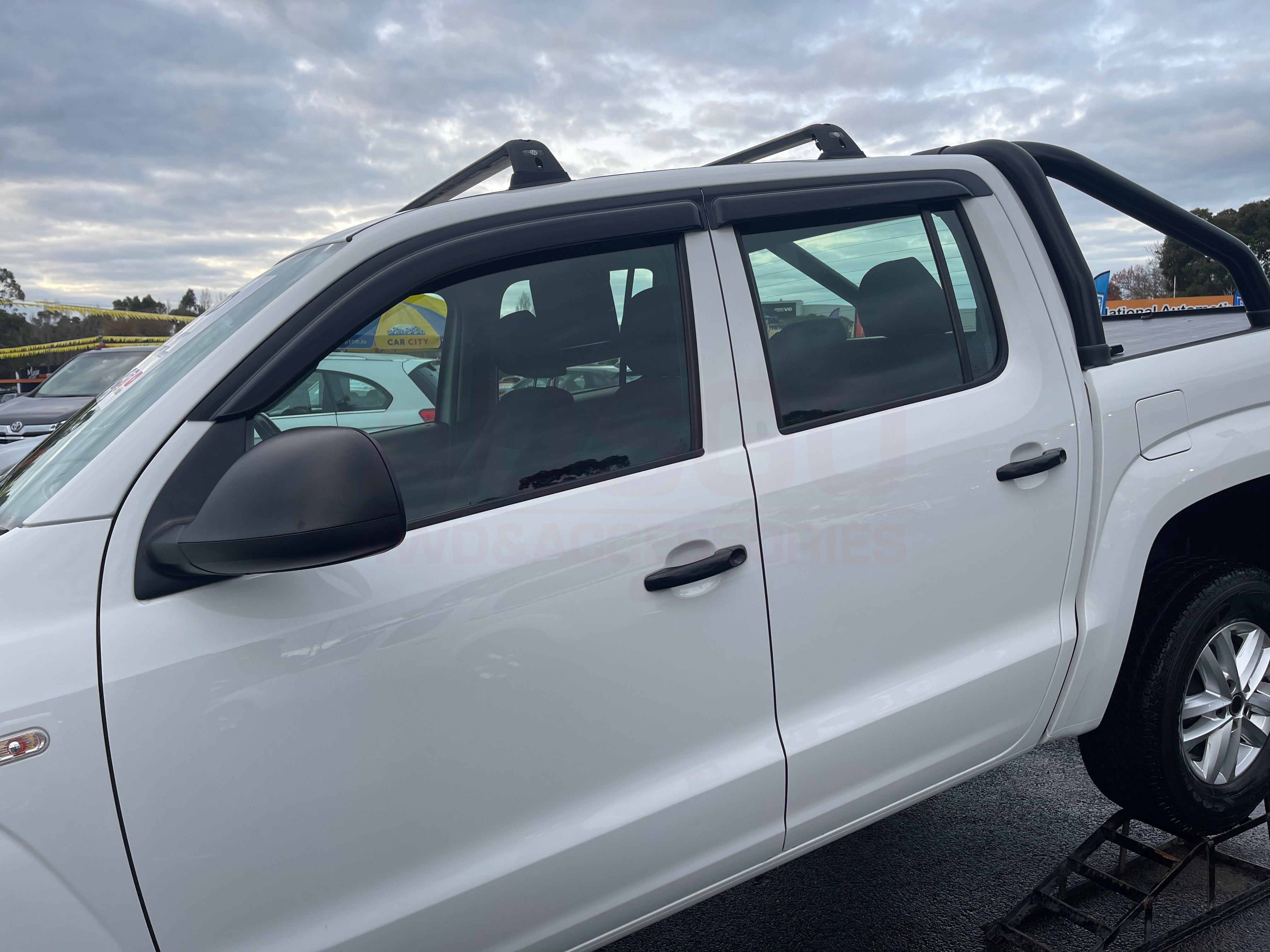 Premium Weather Shields for Volkswagen Amarok 2H Series Dual Cab (2009-2022) - Durable Car Window Deflectors for Rain & Wind Protection - Perfect for Off-Road Adventures & Daily Commutes
