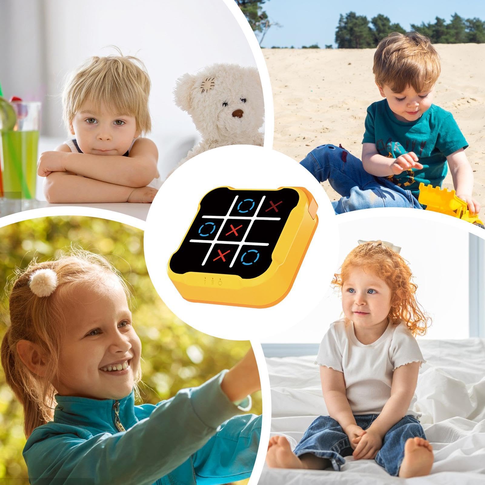 Electronic Tic Tac Toe Game - Classic Digital Strategy Board Game for Kids & Adults | Portable Travel Puzzle Toy for Family Fun, Parties & Road Trips | Interactive Electronic Morpion Game for Office, Home & Outdoor Play