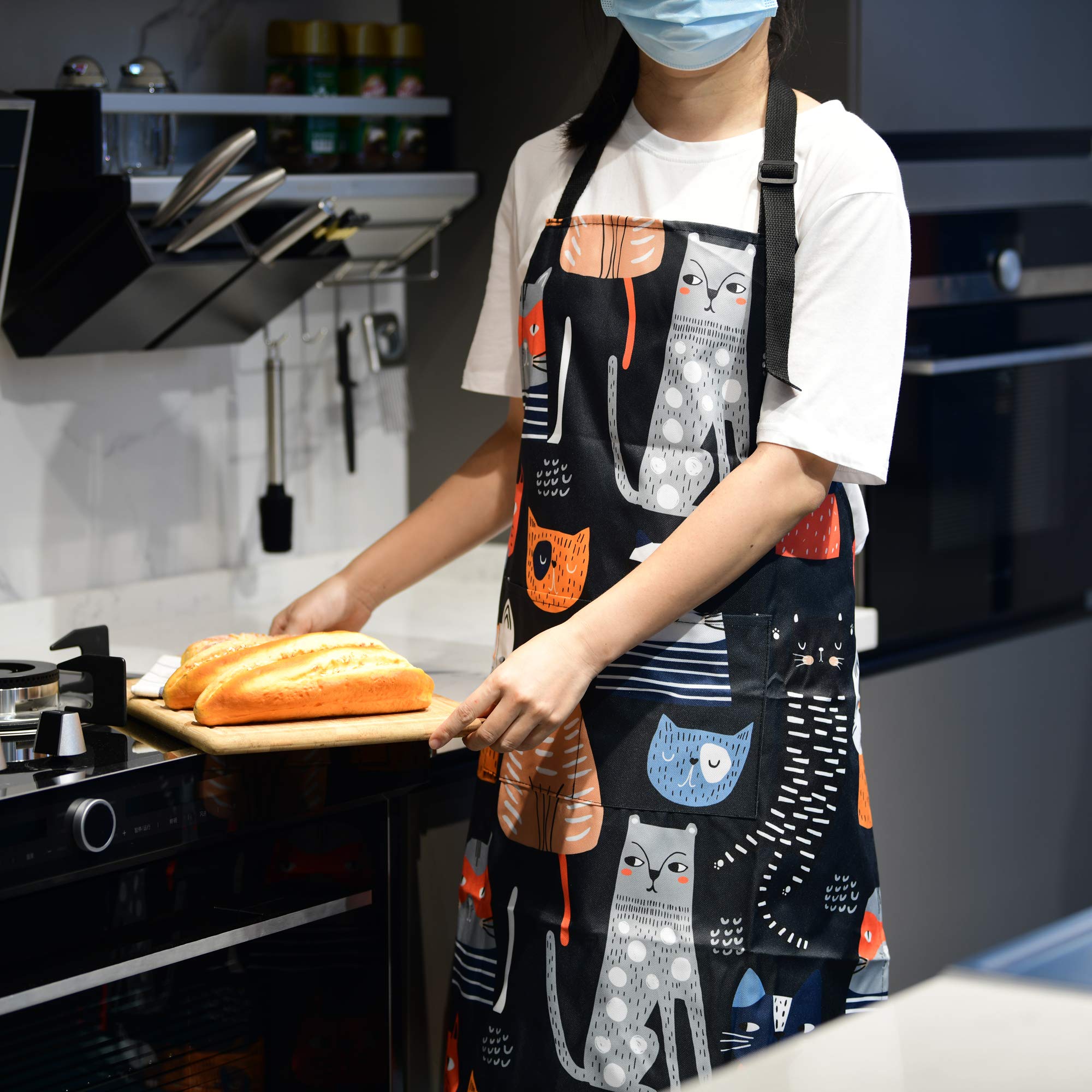 Adjustable BBQ Apron for Men & Women - Durable Grilling Apron with Pockets - Perfect Cooking Apron for Outdoor Barbecue, Camping & Backyard Parties