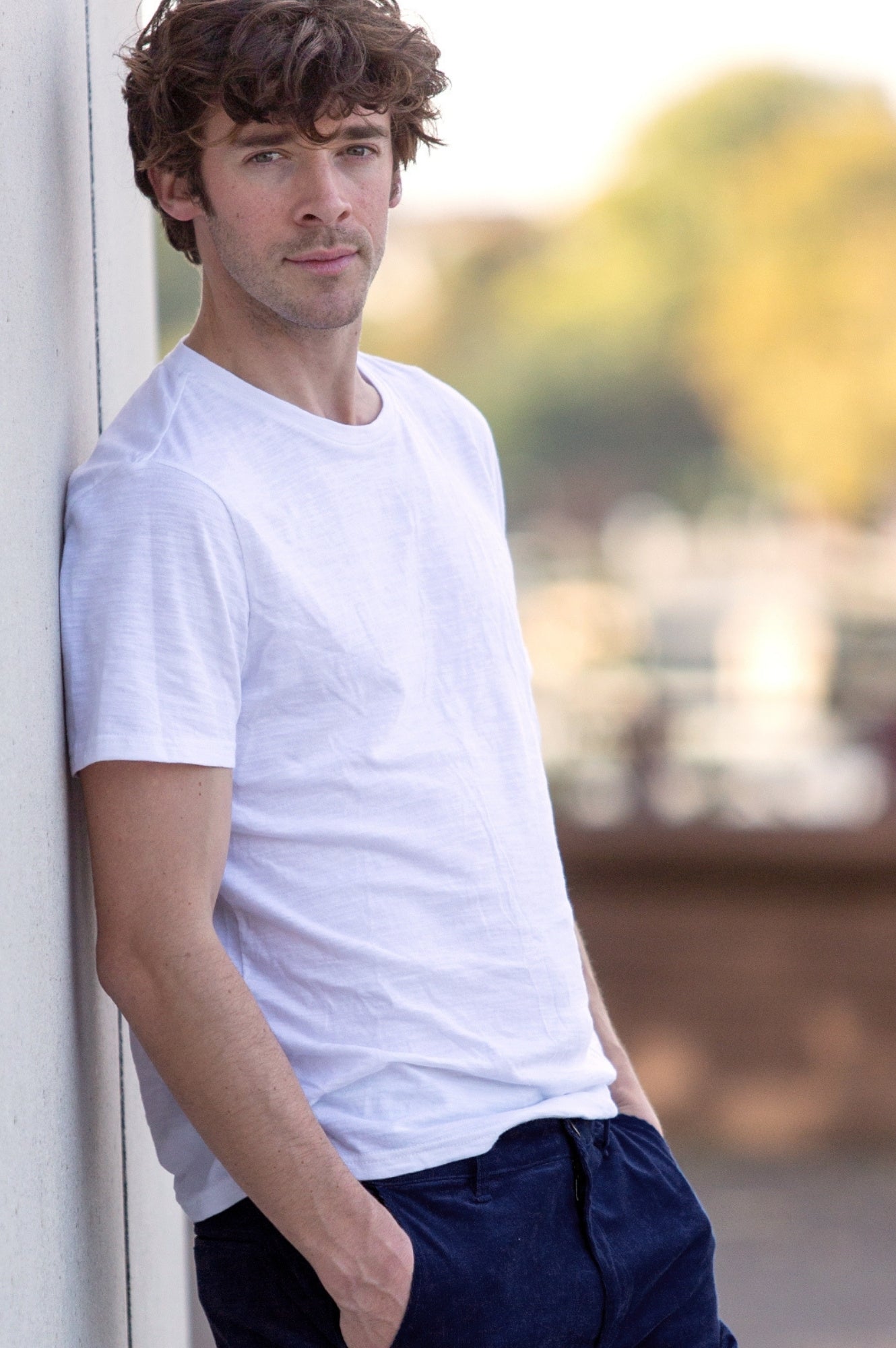 Premium Men's Crew Neck T-Shirt | Soft Cotton White Tee for Casual Wear & Everyday Comfort | Perfect for Work, Gym & Outings