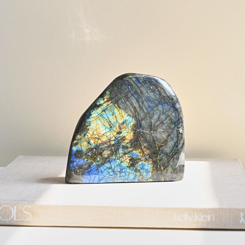 Natural Labradorite Free Form Polished Stone - Healing Crystal for Meditation, Home Decor & Jewelry Making | Spiritual Energy & Chakra Balancing