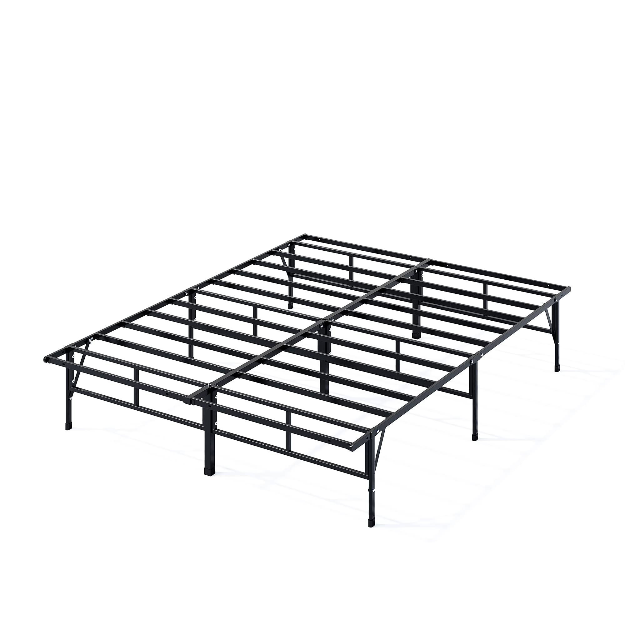 ZINUS SmartBase Compack 14 Inch Metal Bed Frame - Full Size Mattress Foundation with Sturdy Steel Slat Support, No Box Spring Needed - Perfect for Bedrooms, Guest Rooms & Dormitories