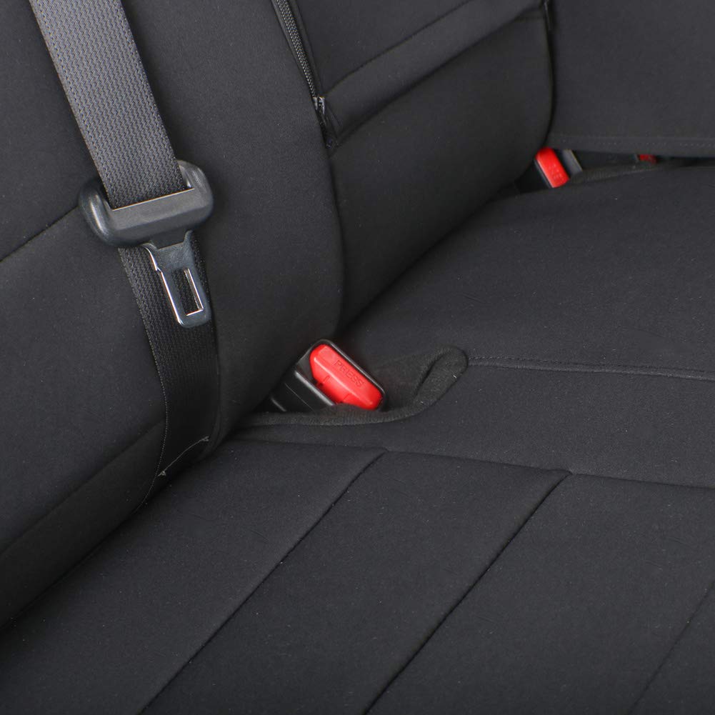 Premium Leather Car Seat Covers Full Set for Subaru Forester 2009-2013 Models - Front & Back Seat Protectors - Waterproof & Anti-Slip Auto Interior Accessories (Black) - Perfect for Road Trips, Daily Commuting & Pet Protection