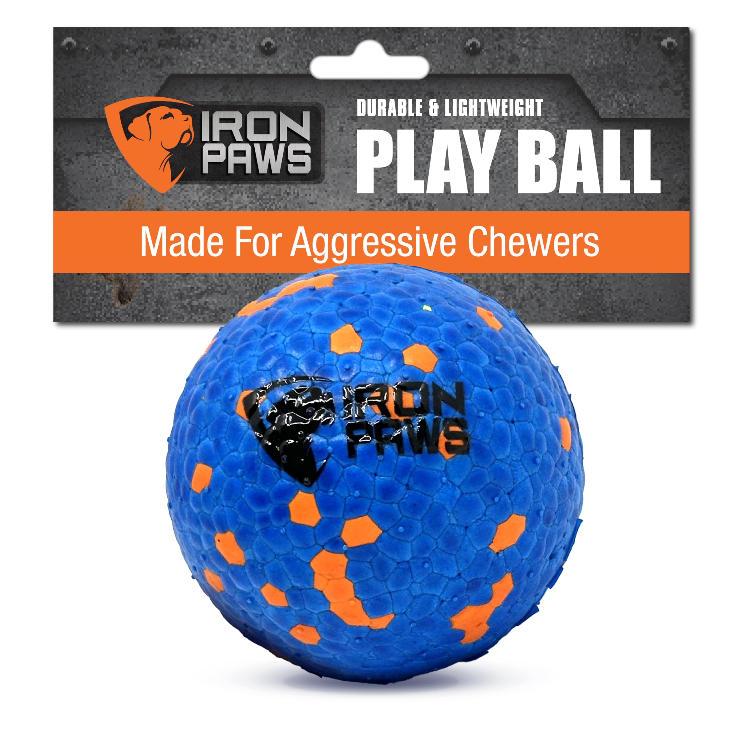 Indestructible Dog Ball - Durable Chew Toy for Aggressive Chewers, Blue Tough Rubber Dog Toy for Fetch, Indoor & Outdoor Play - Perfect for Training, Exercise & Playtime with Large Breed Dogs