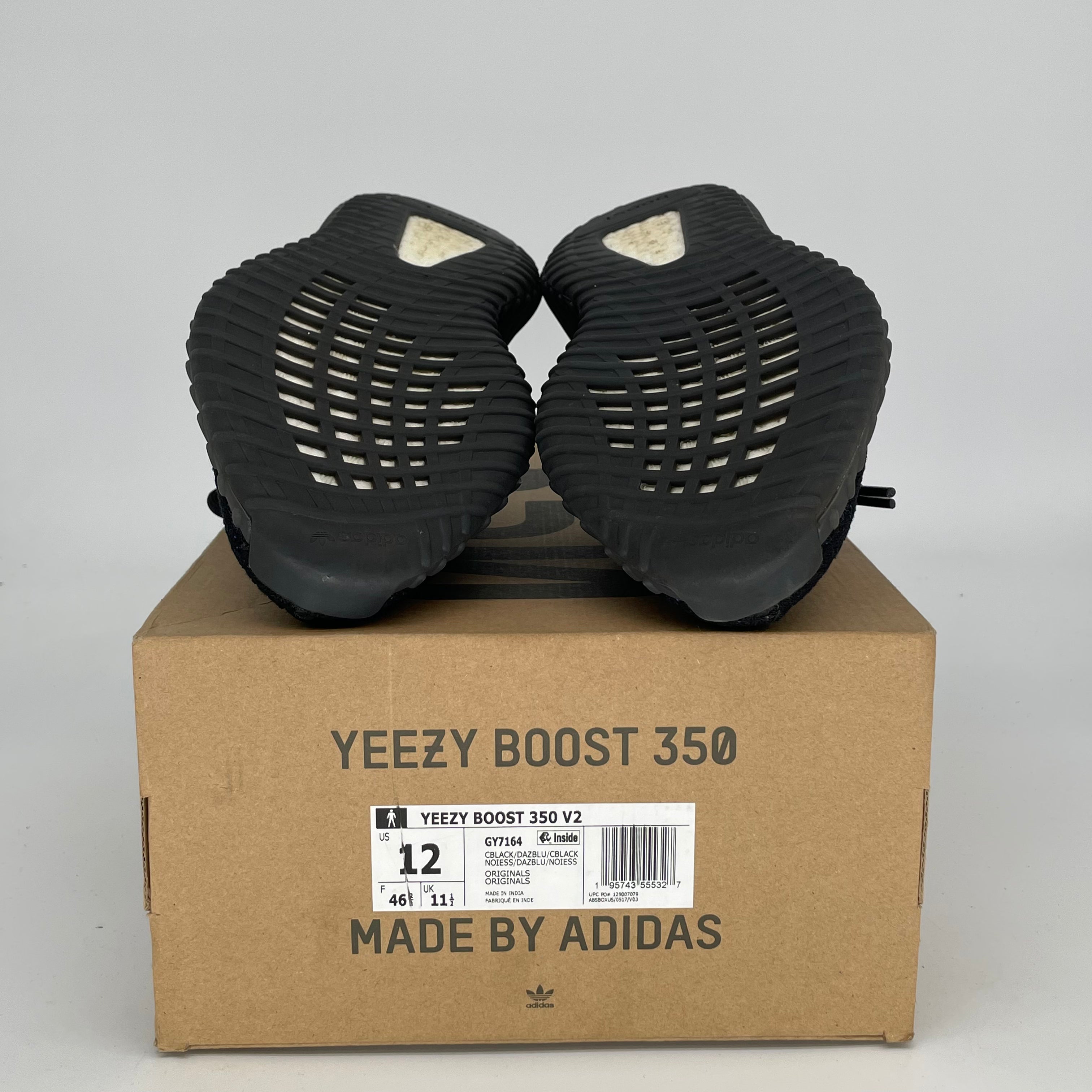 Adidas Yeezy Boost 350 V2 Dazzling Blue Sneakers - Men's Size 12 (GY7164) | Comfortable Running Shoes for Casual Wear & Street Style Fashion