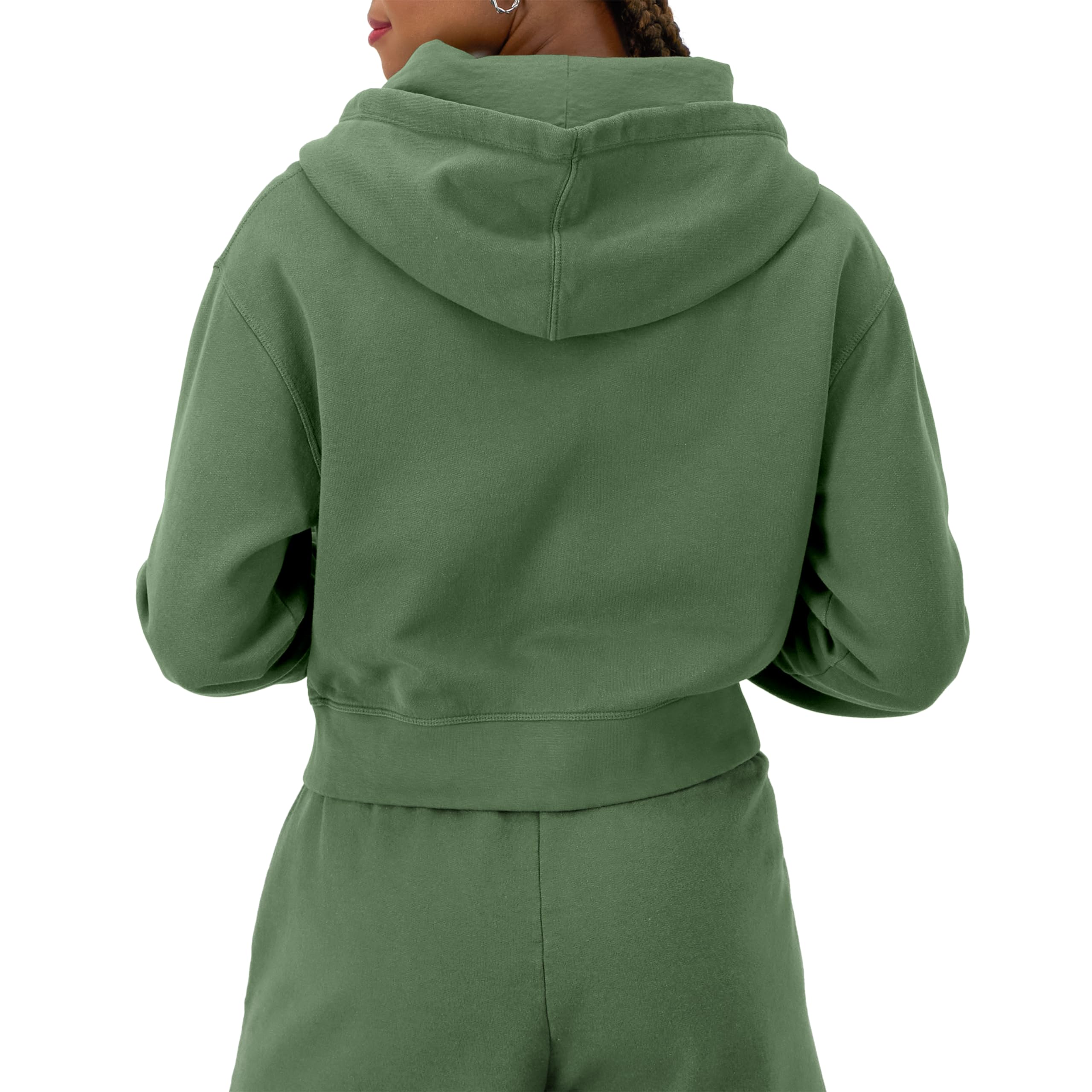 Vintage Champion Women's Zip-Up Hoodie Sweatshirt - Cozy Fleece Pullover for Casual Wear, Gym & Outdoor Activities
